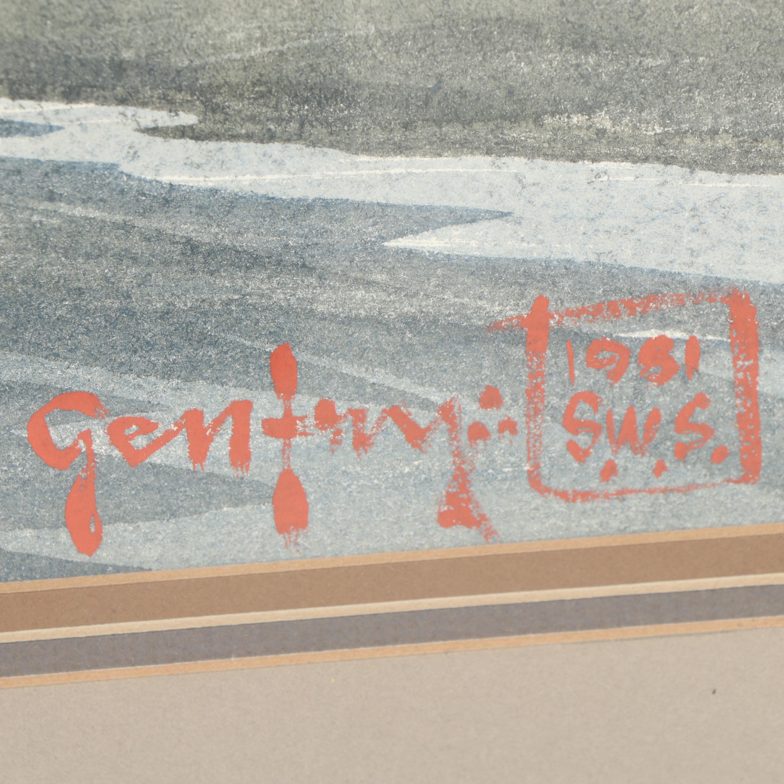 A. C. Gentry 1981 Nautical Watercolor Painting