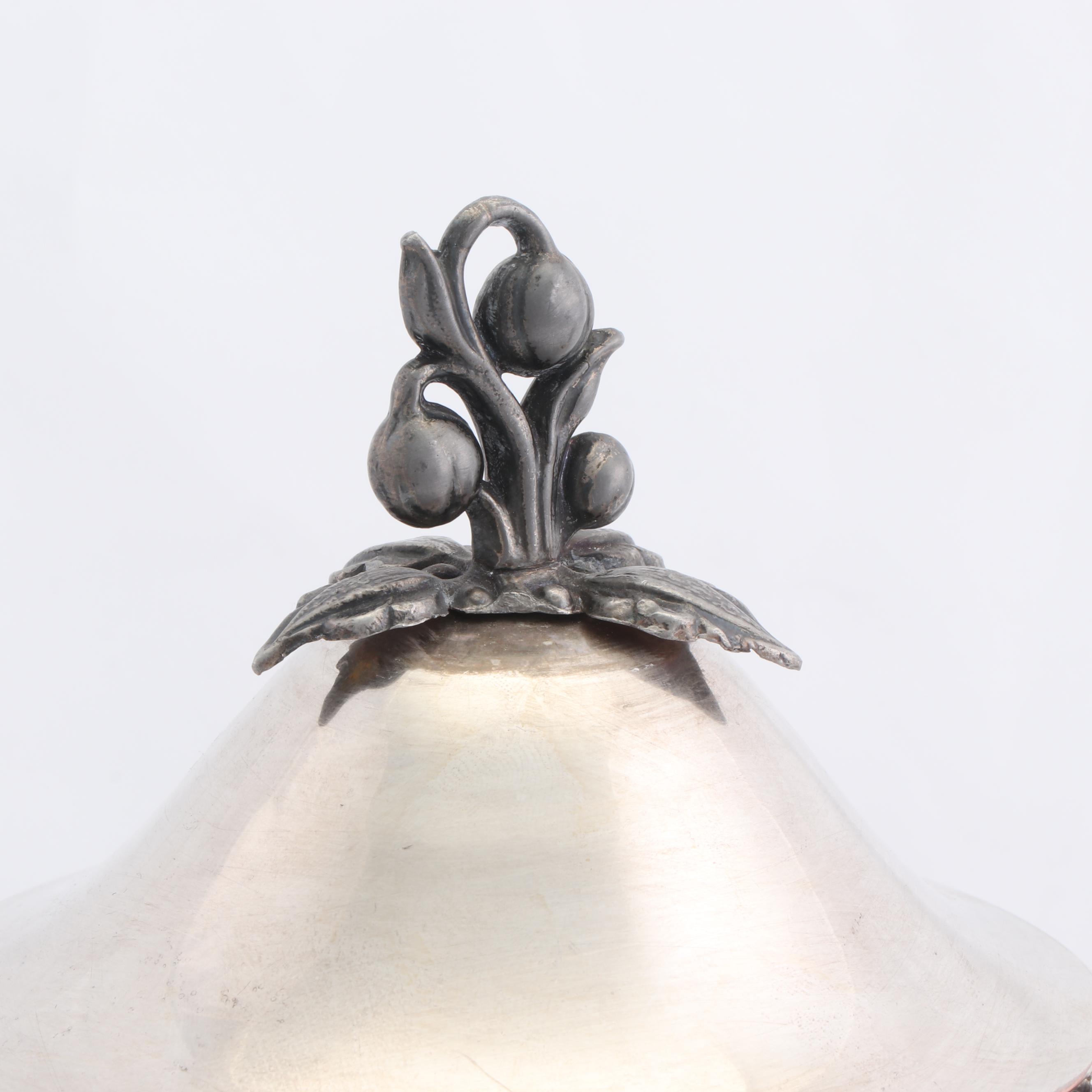 Goldfelder Silver Co. Silver Plate Tea and Coffee Service Set, Mid-Century