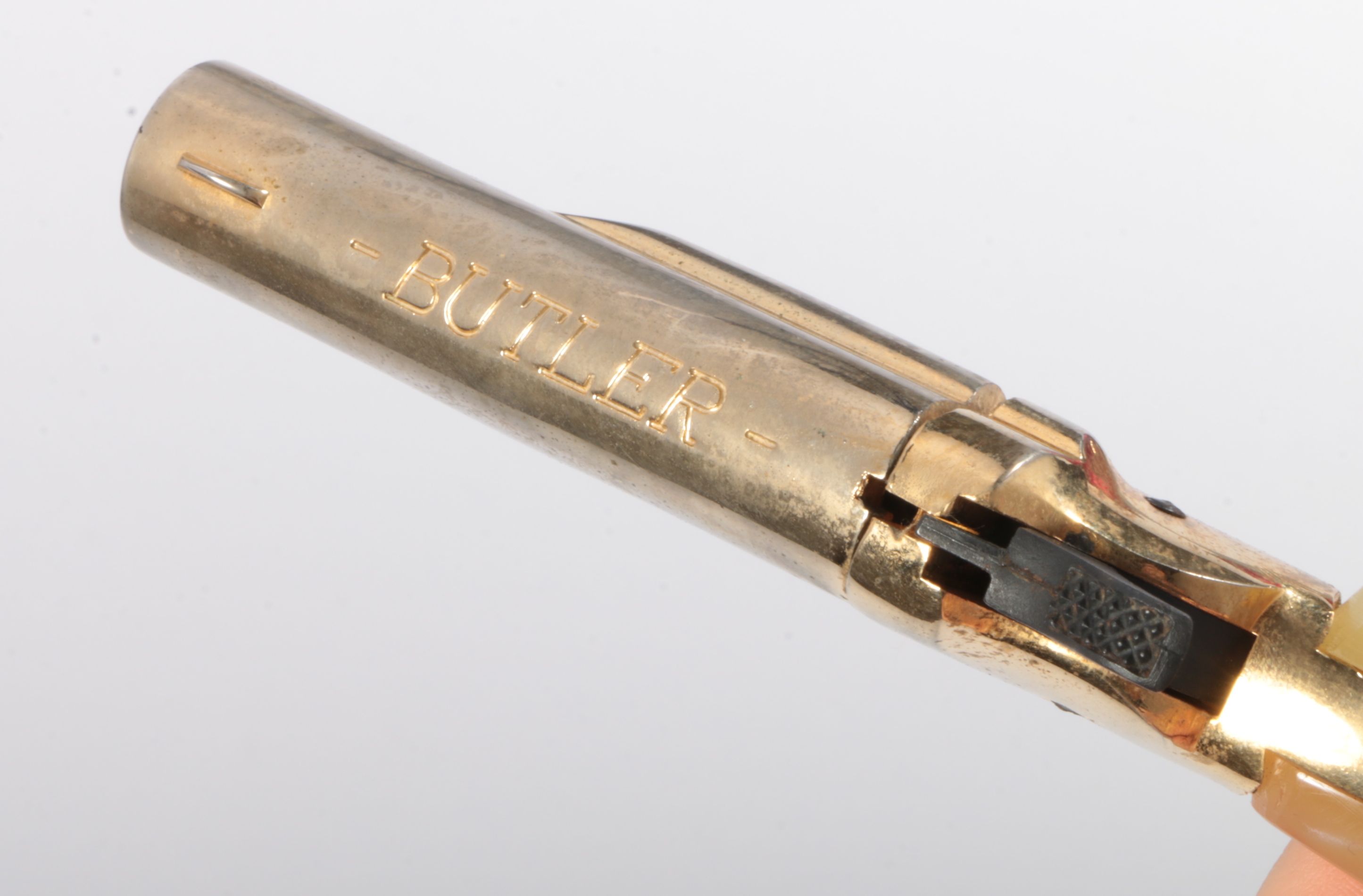 Pair of Butler Single Shot Derringer Type .22 Short Pistols in Presentation Case