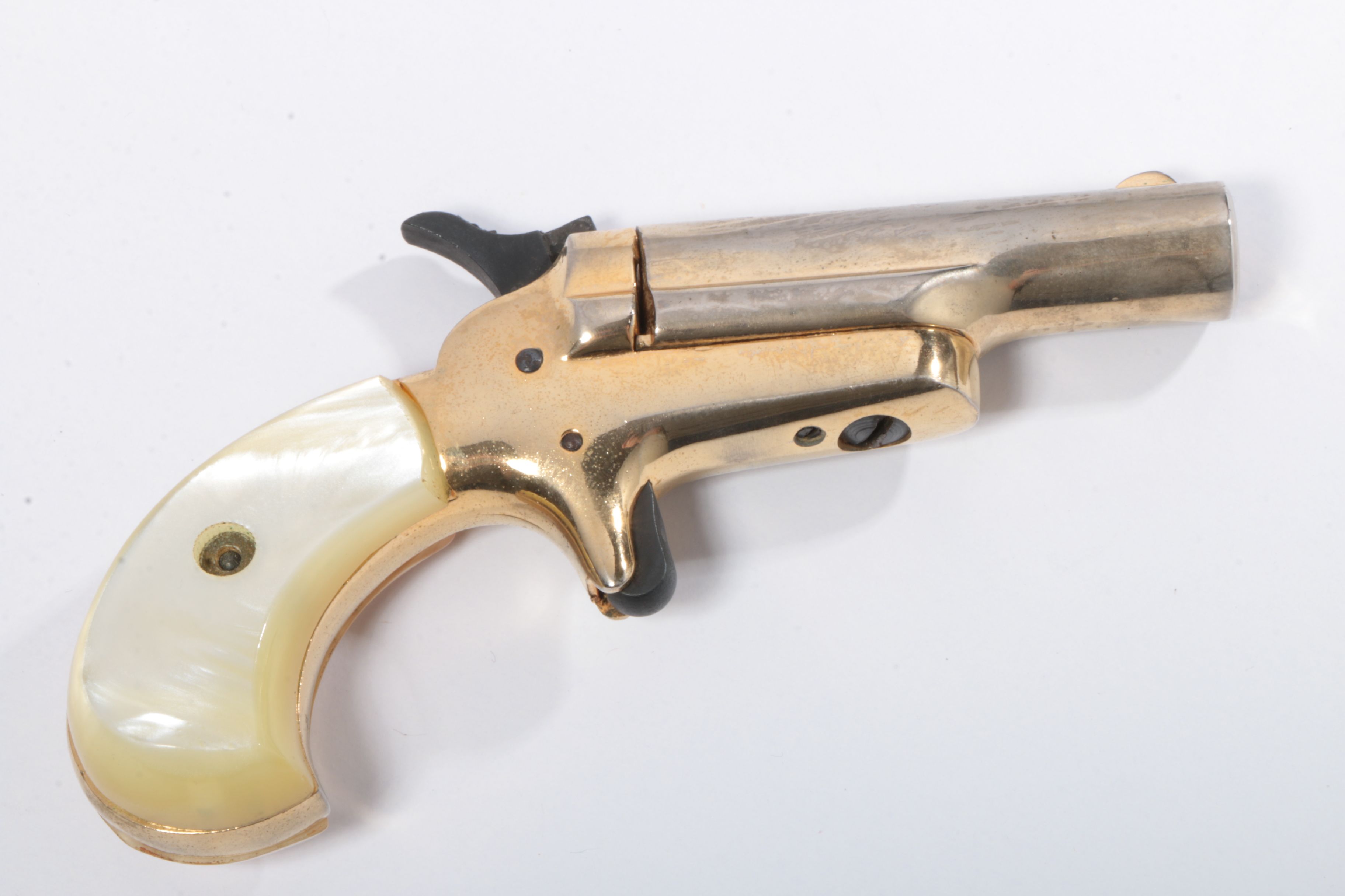 Pair of Butler Single Shot Derringer Type .22 Short Pistols in Presentation Case