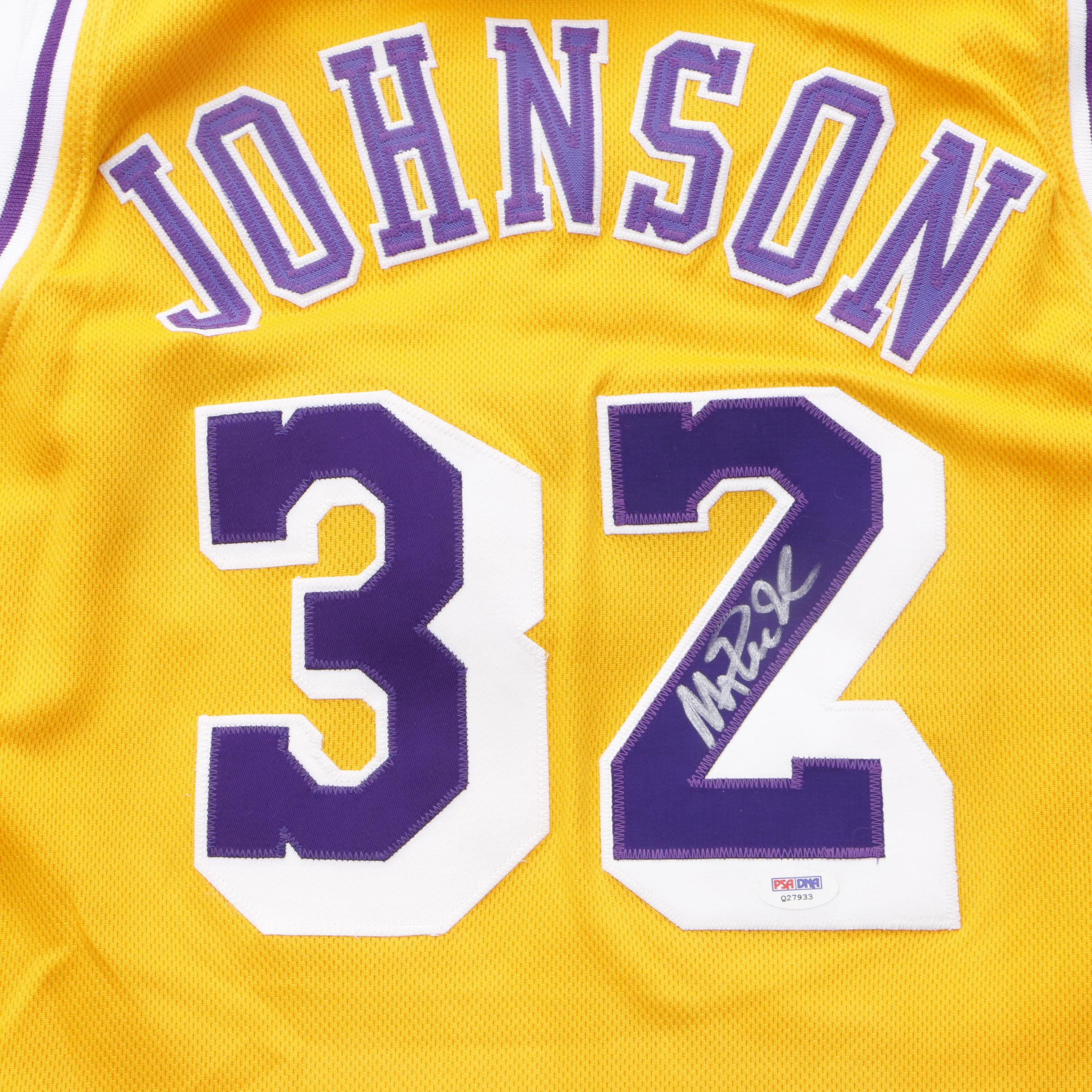 Magic Johnson Signed Lakers Jersey  COA