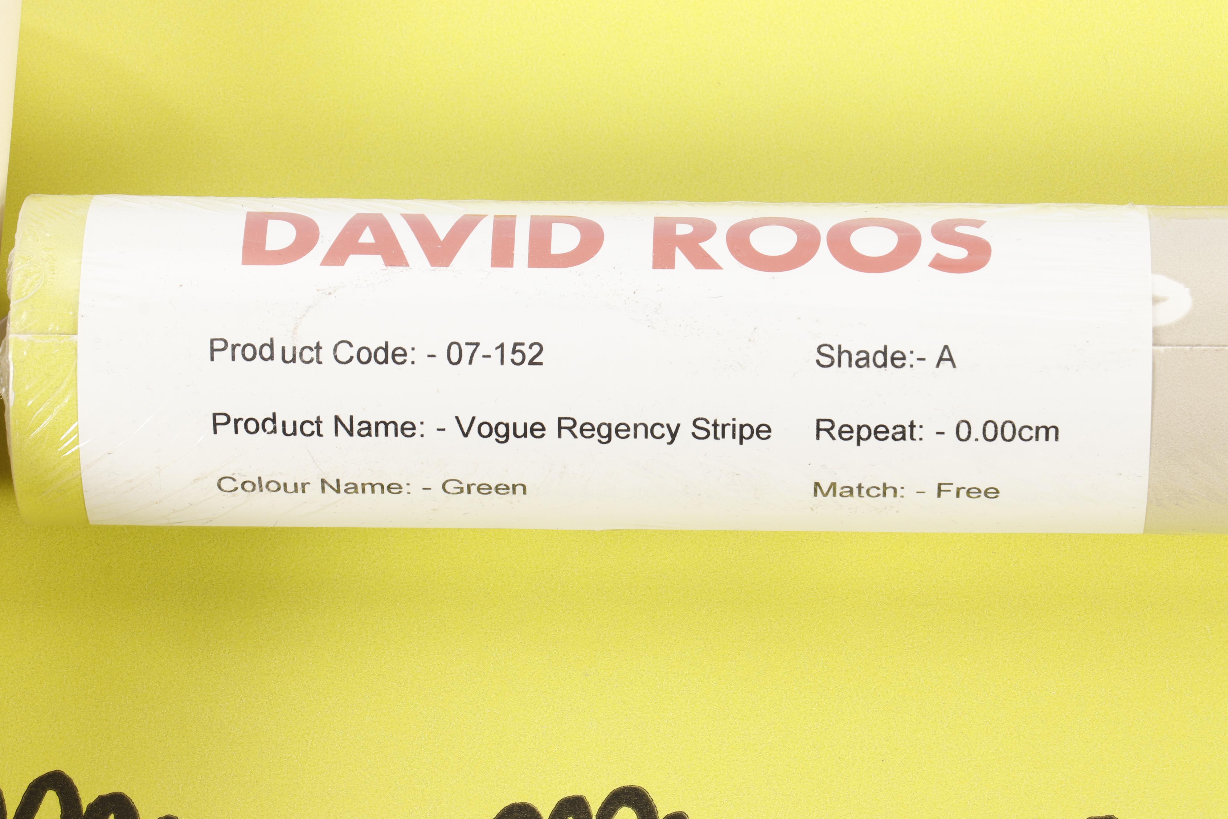 Wallpaper Rolls including "Vogue Regency Stripe" by David Roos