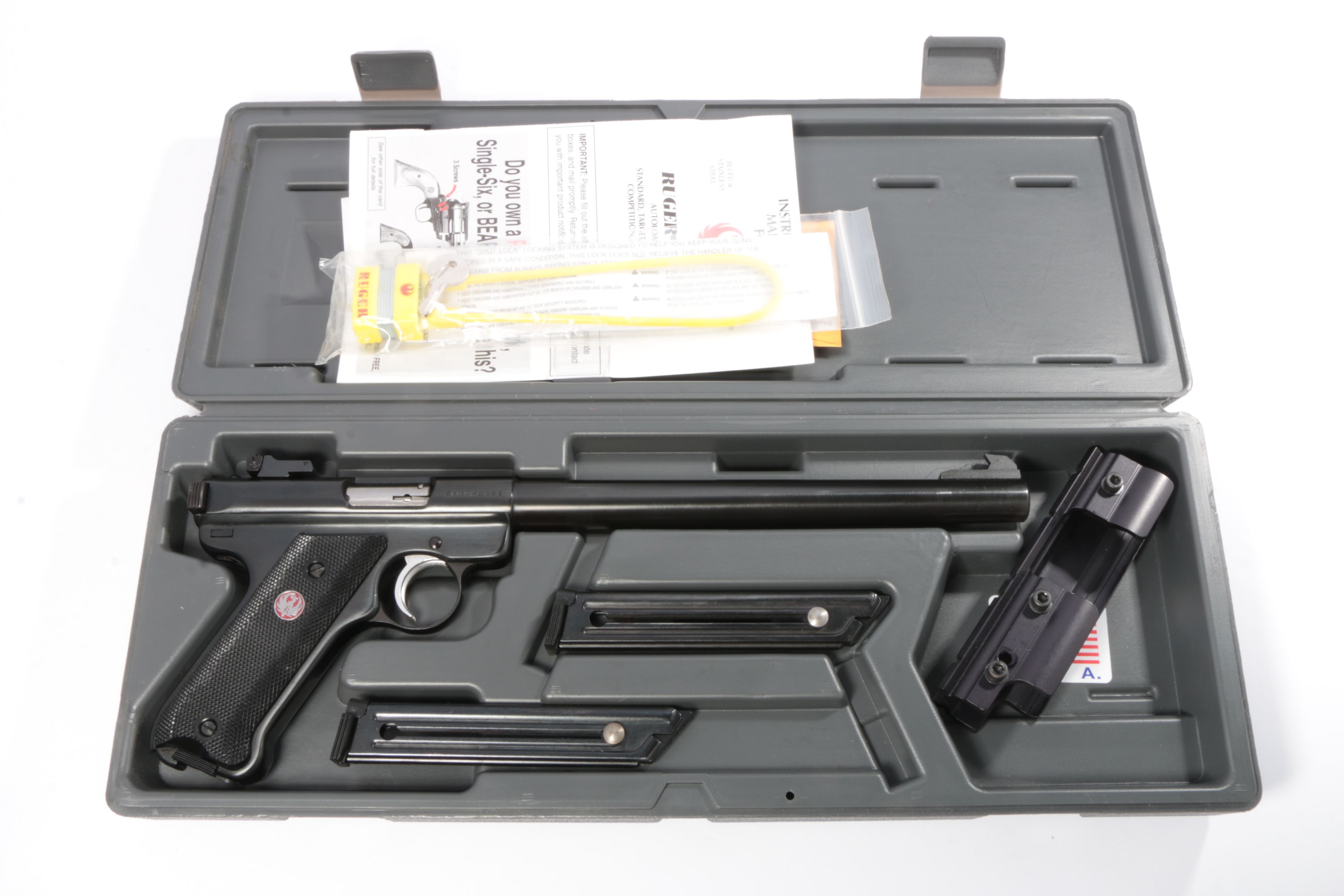 Circa 2000 Ruger Mark II Target Model 22/45 .22 Caliber Semi-Auto Pistol