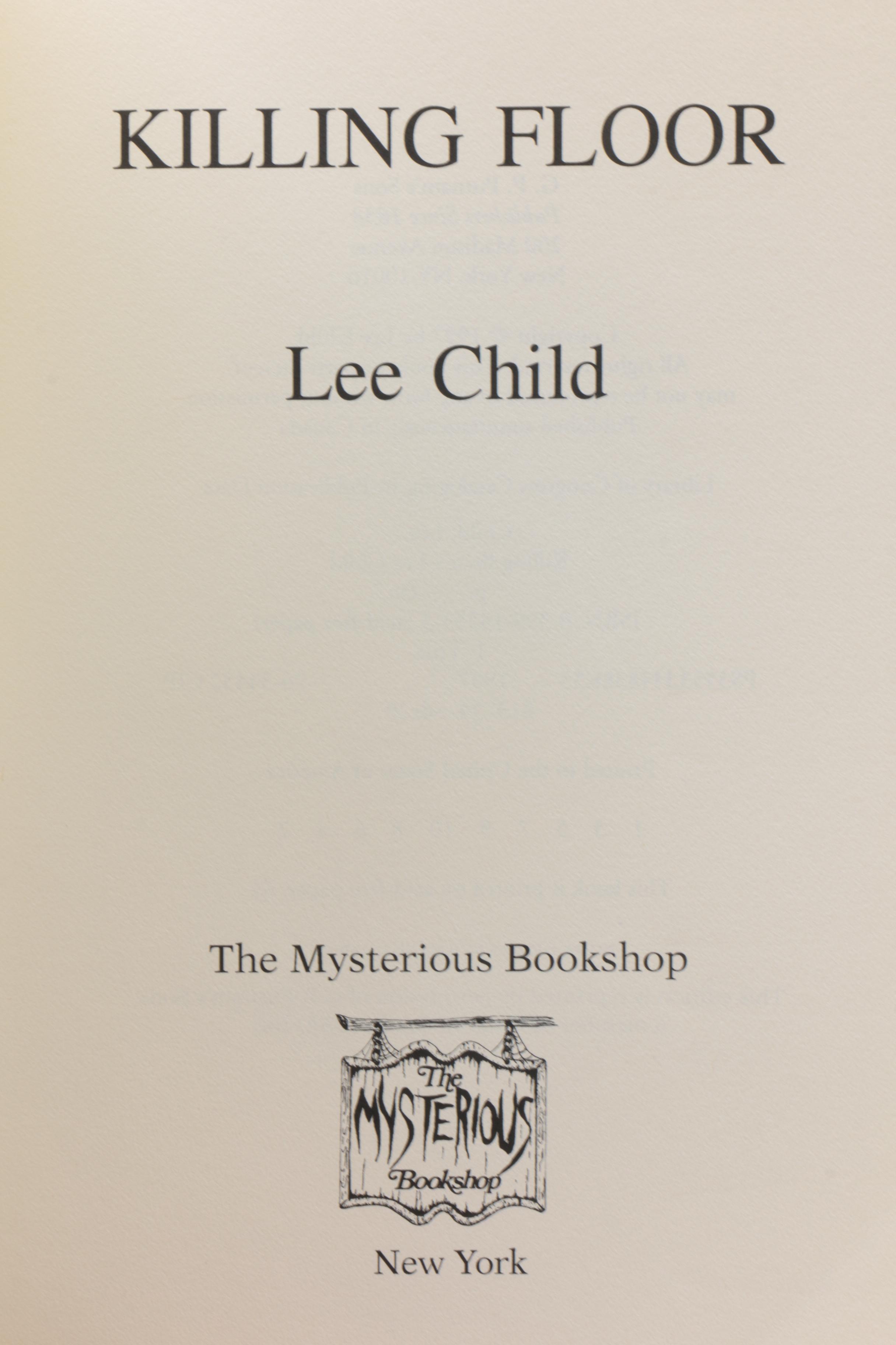 Signed Limited Edition Lee Child Books Published by The Mysterious Bookshop