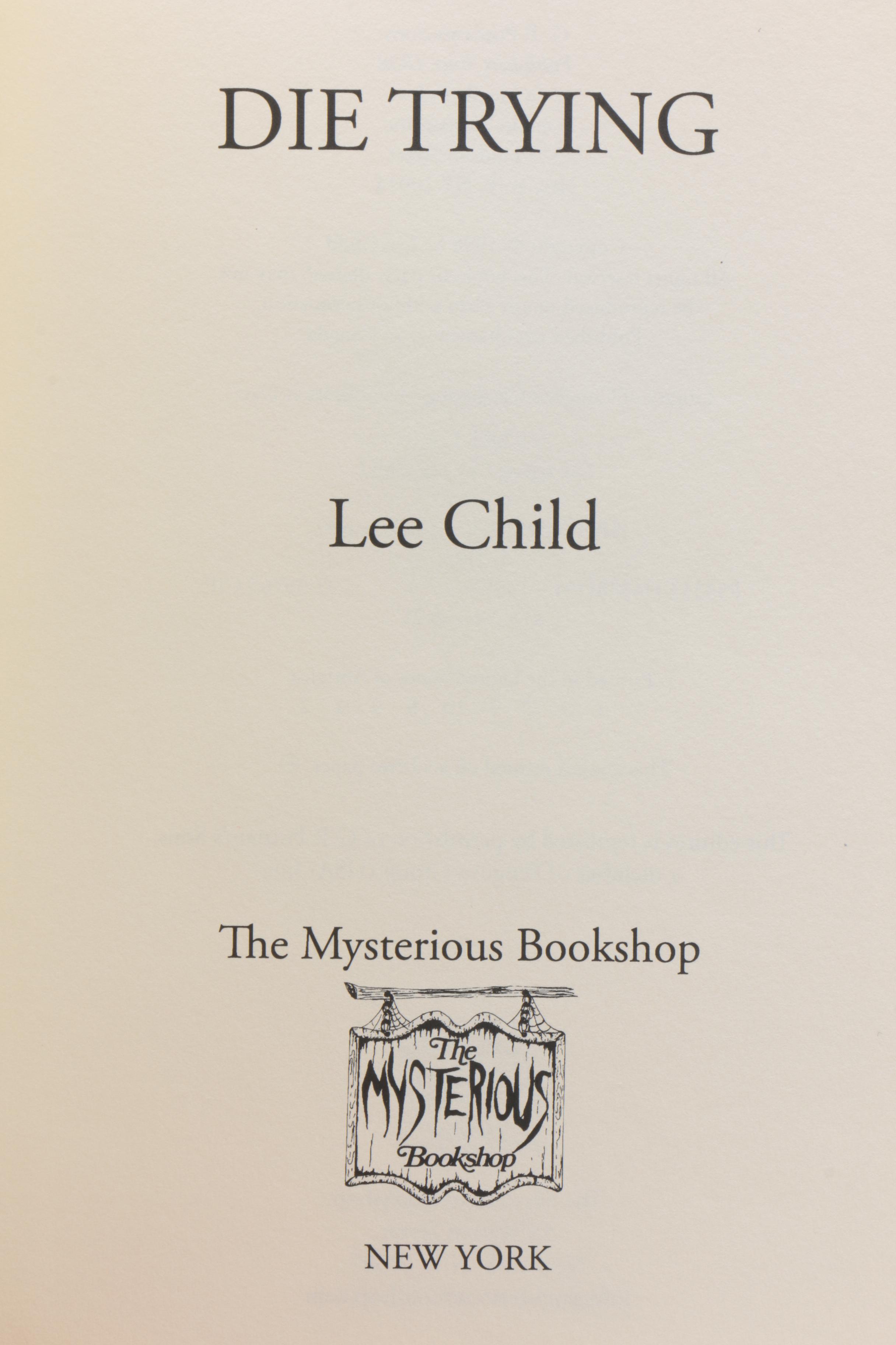 Signed Limited Edition Lee Child Books Published by The Mysterious Bookshop