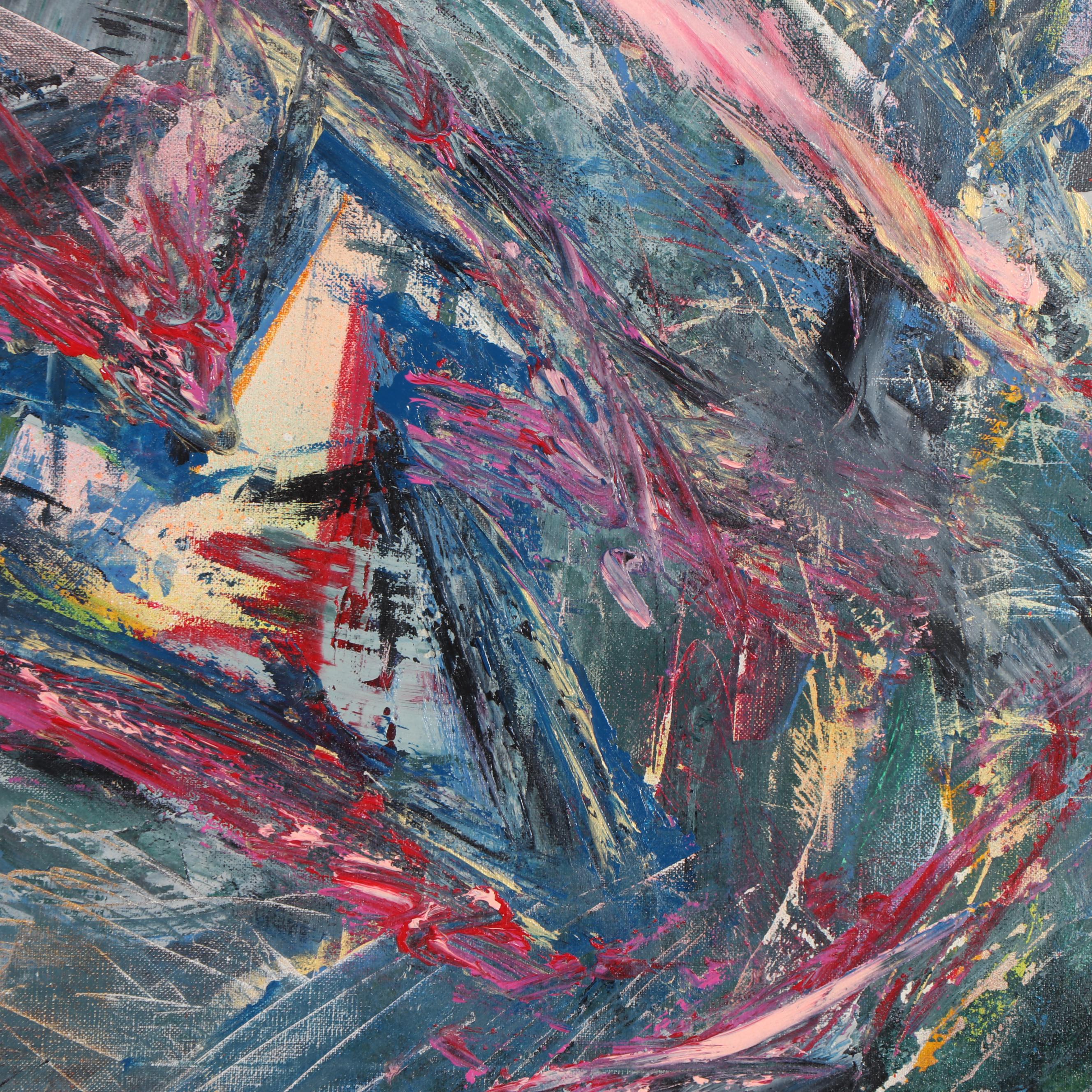 1988 Stefan Georg Acrylic Painting "Jazz"