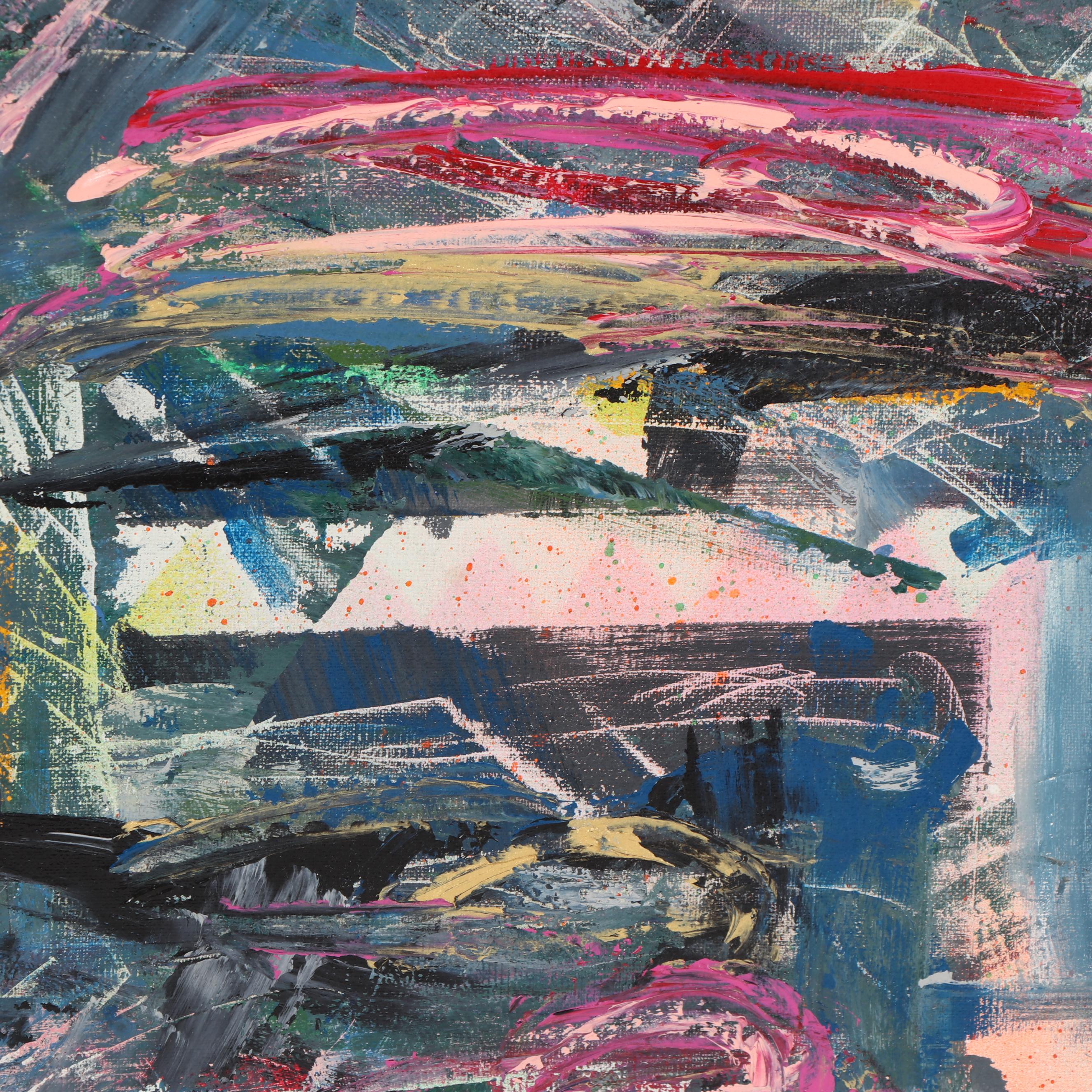 1988 Stefan Georg Acrylic Painting "Jazz"