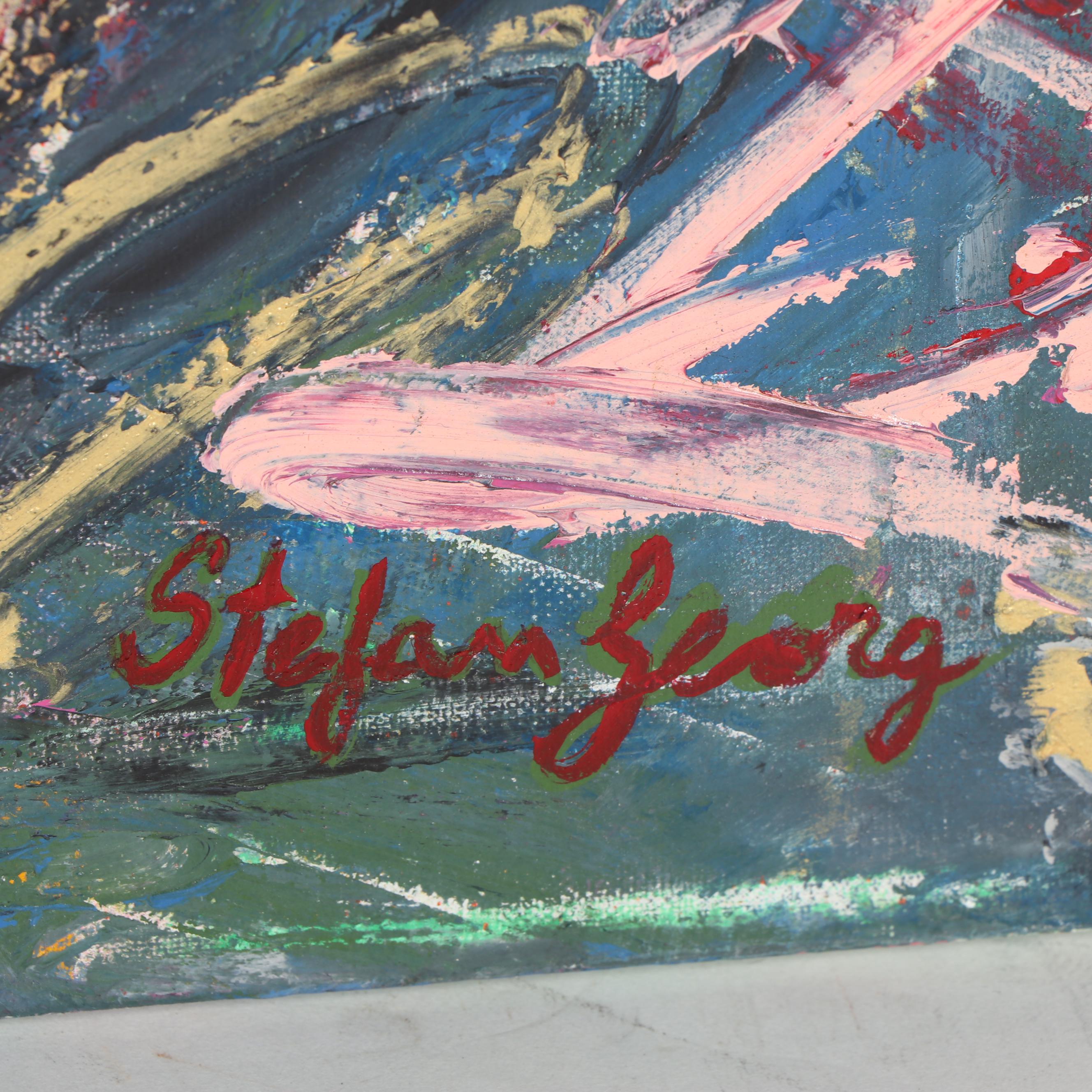 1988 Stefan Georg Acrylic Painting "Jazz"