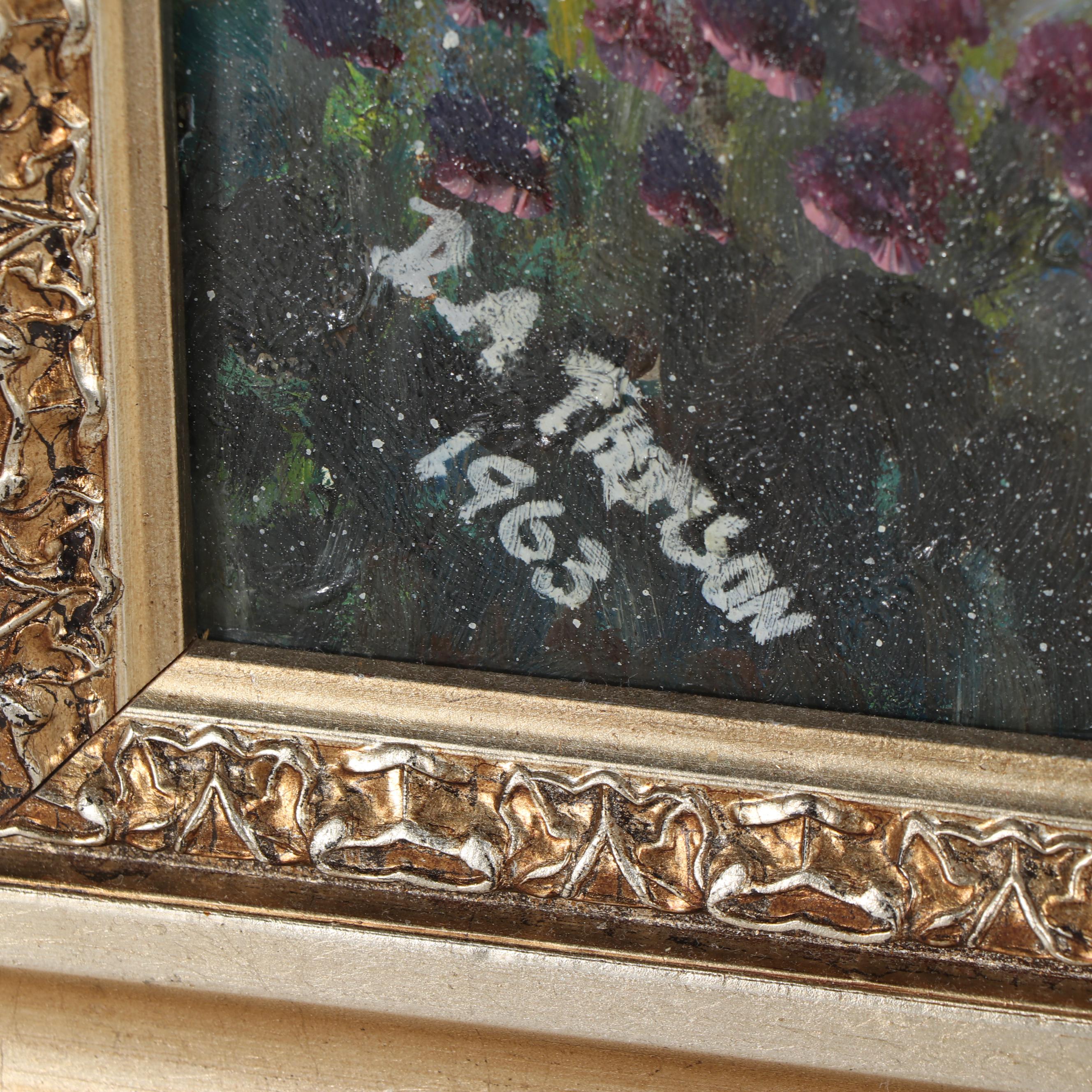 D. A. Thomsom Oil Painting of Seaside City