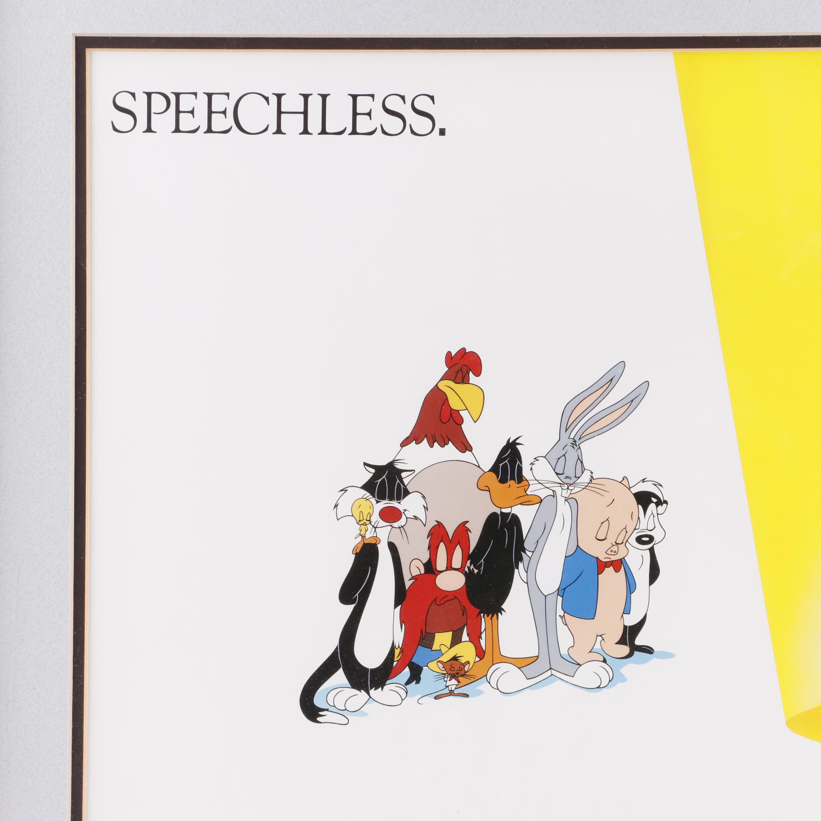 Mel Blanc Commemorative Serigraph Poster "Speechless"