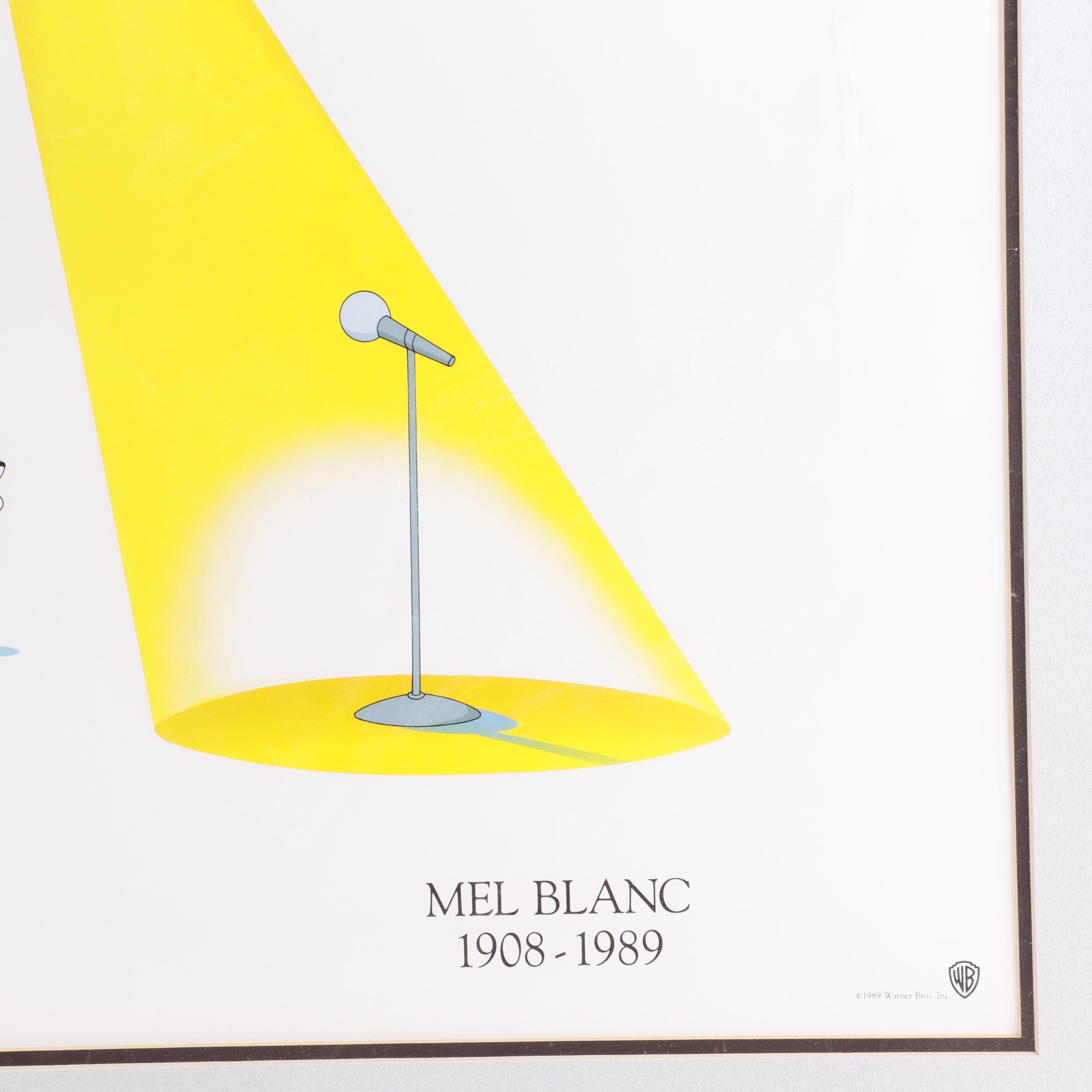 Mel Blanc Commemorative Serigraph Poster "Speechless"