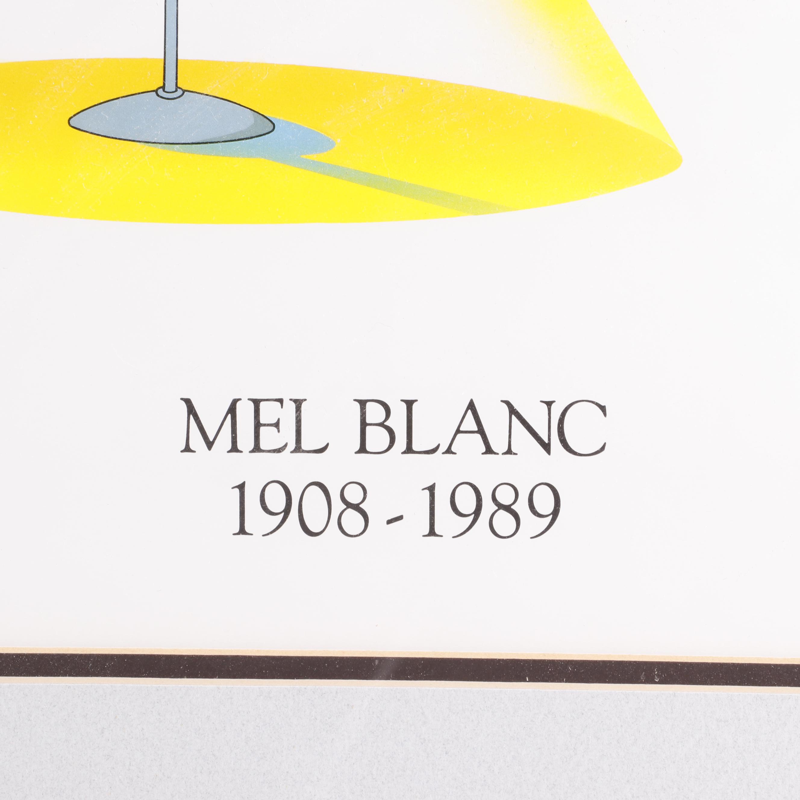 Mel Blanc Commemorative Serigraph Poster "Speechless"