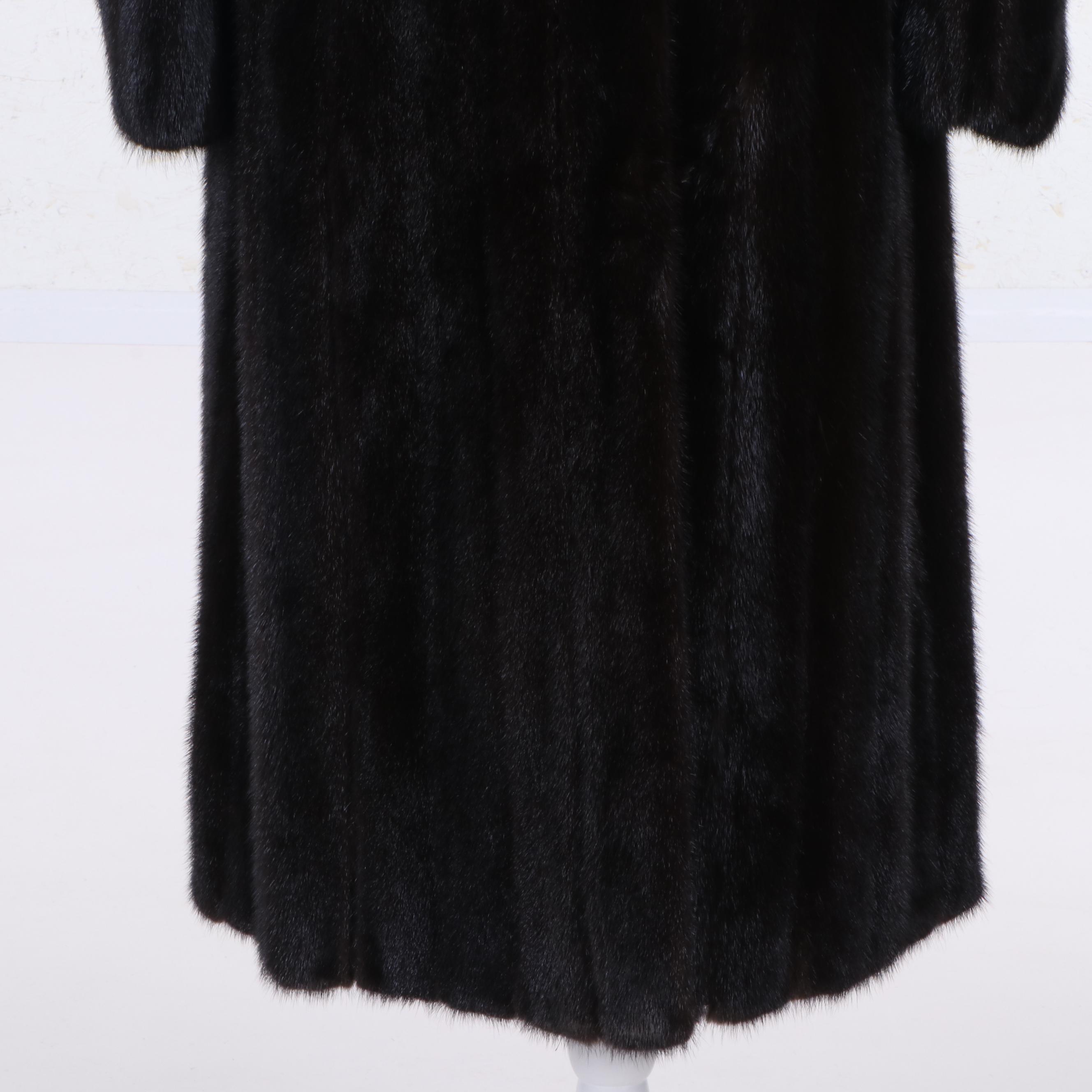 Women's Gary Martin Furs Blackglama Dark Ranch Mink Fur Coat