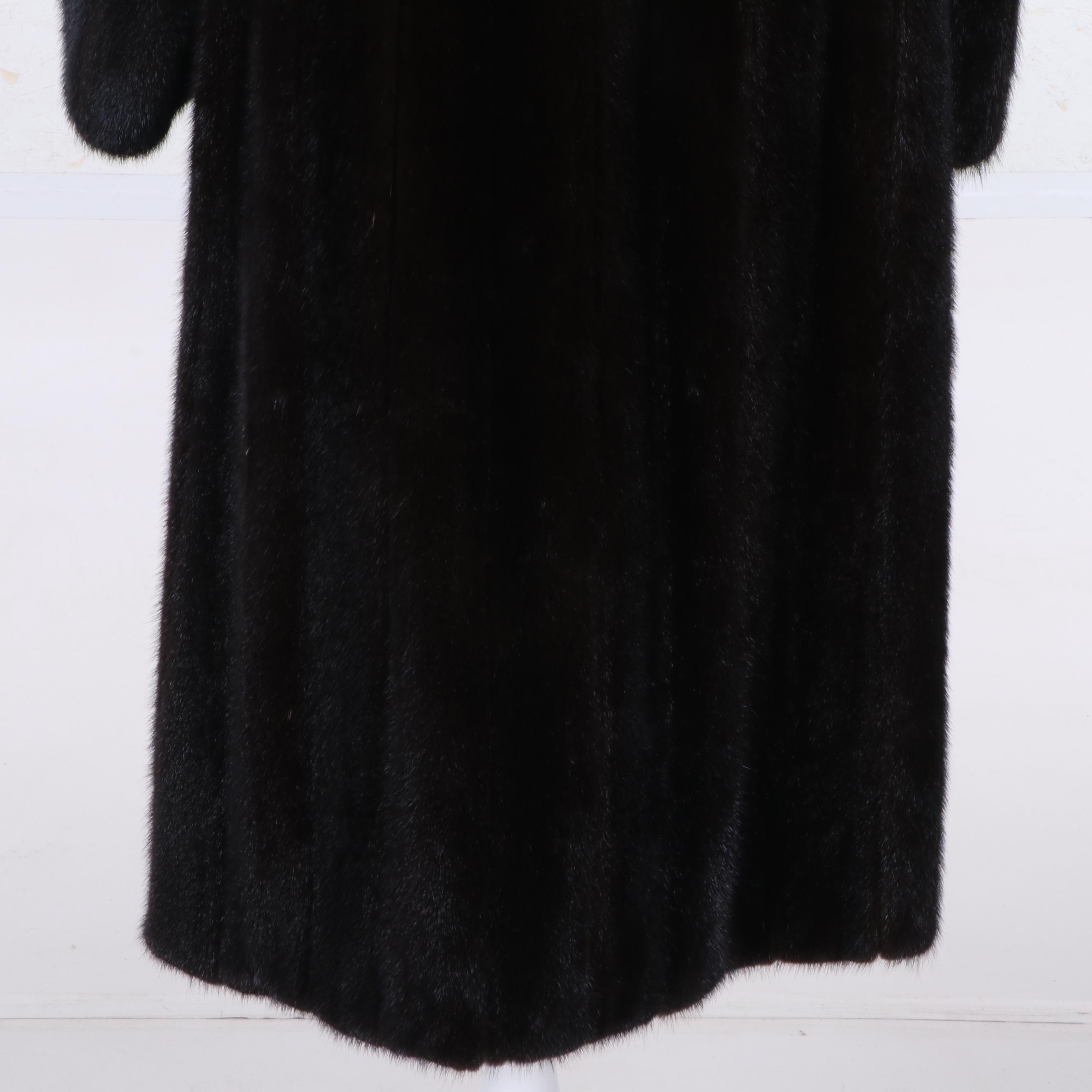Women's Gary Martin Furs Blackglama Dark Ranch Mink Fur Coat