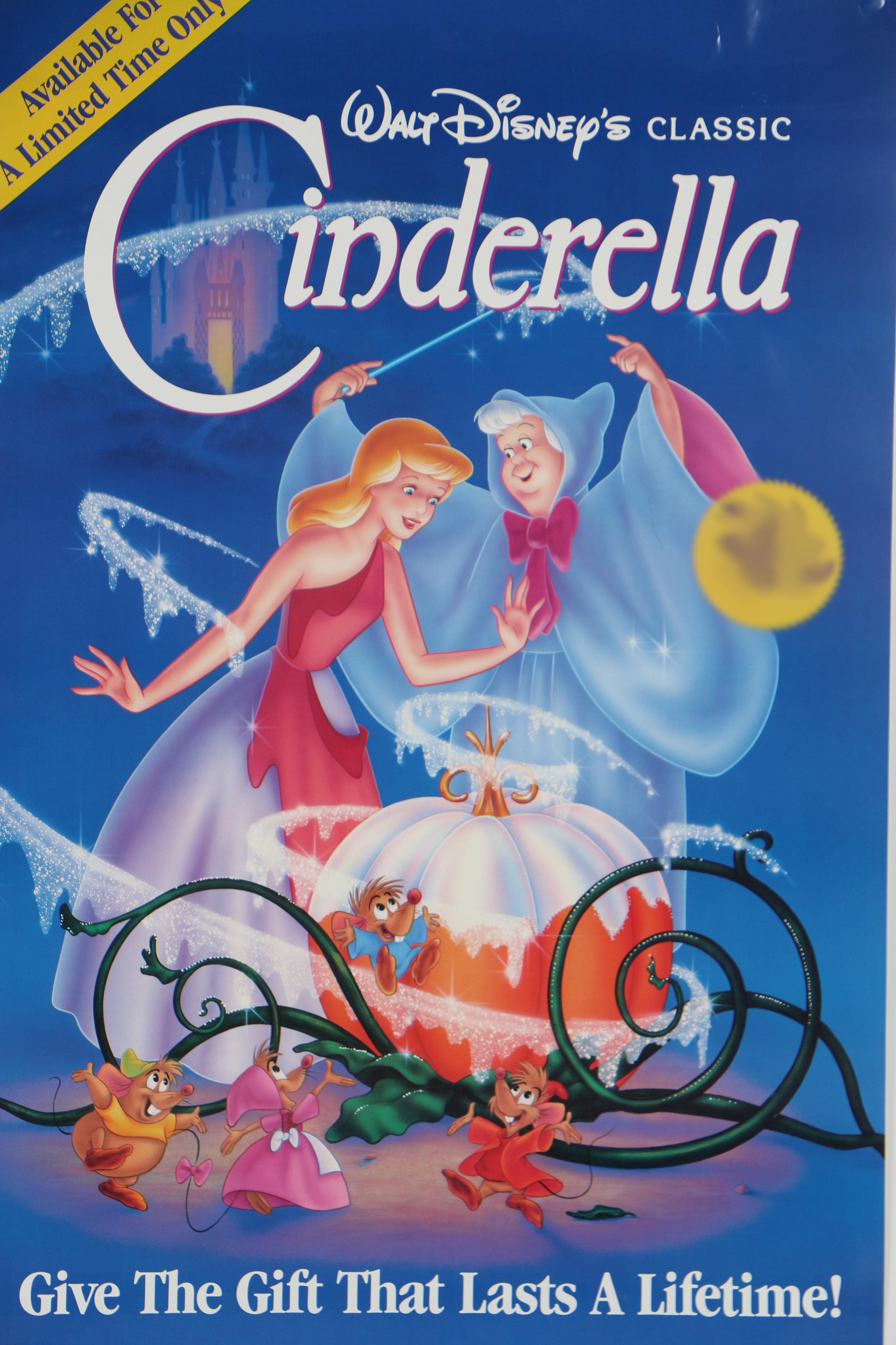 Disney Posters Featuring Limited Edition "Aladdin" Poster, 1990s