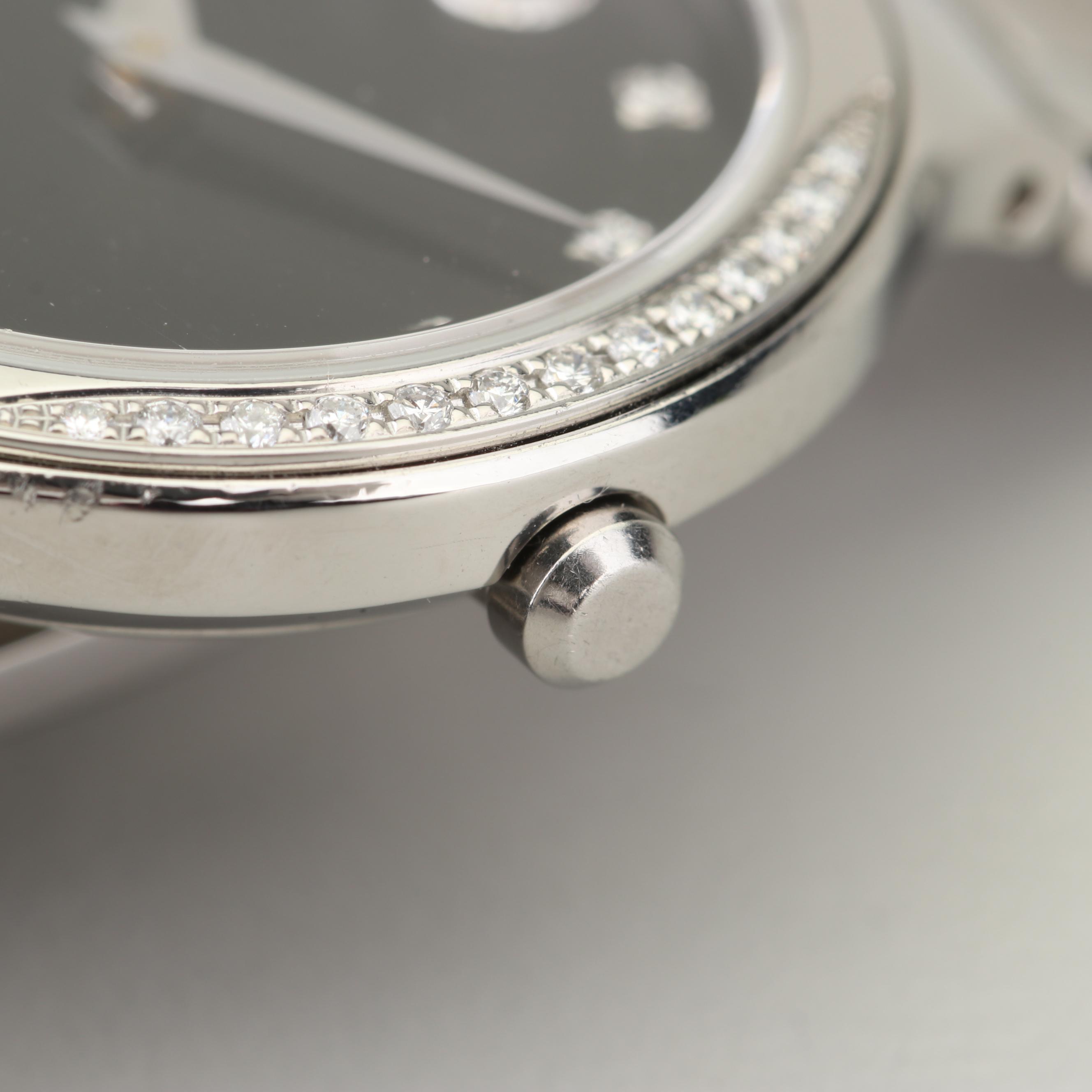 Movado Stainless Steel and Diamond Watch