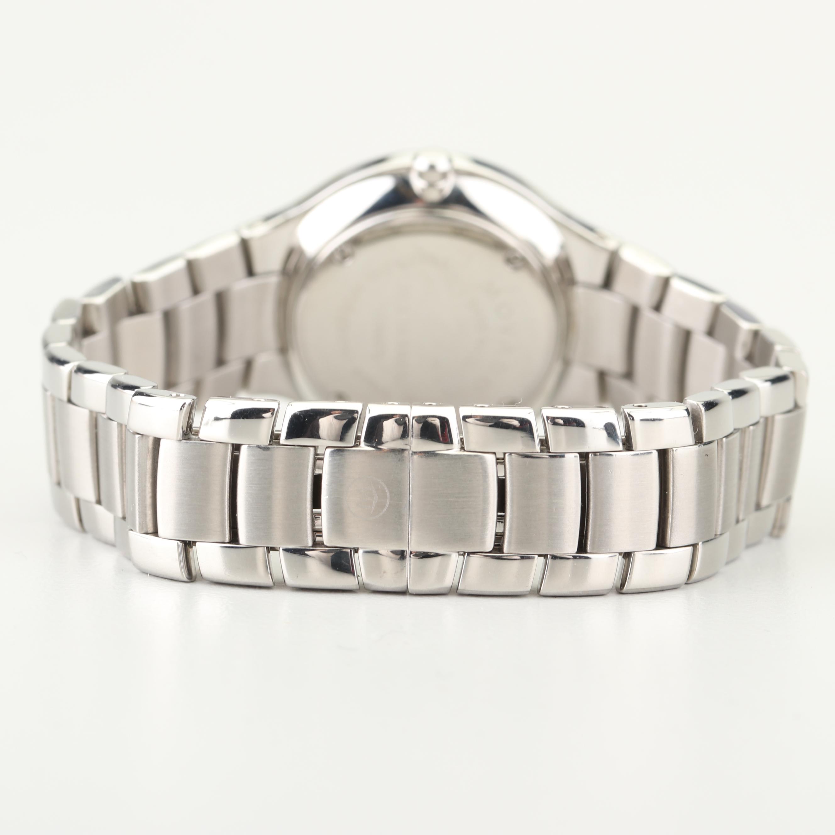 Movado Stainless Steel and Diamond Watch