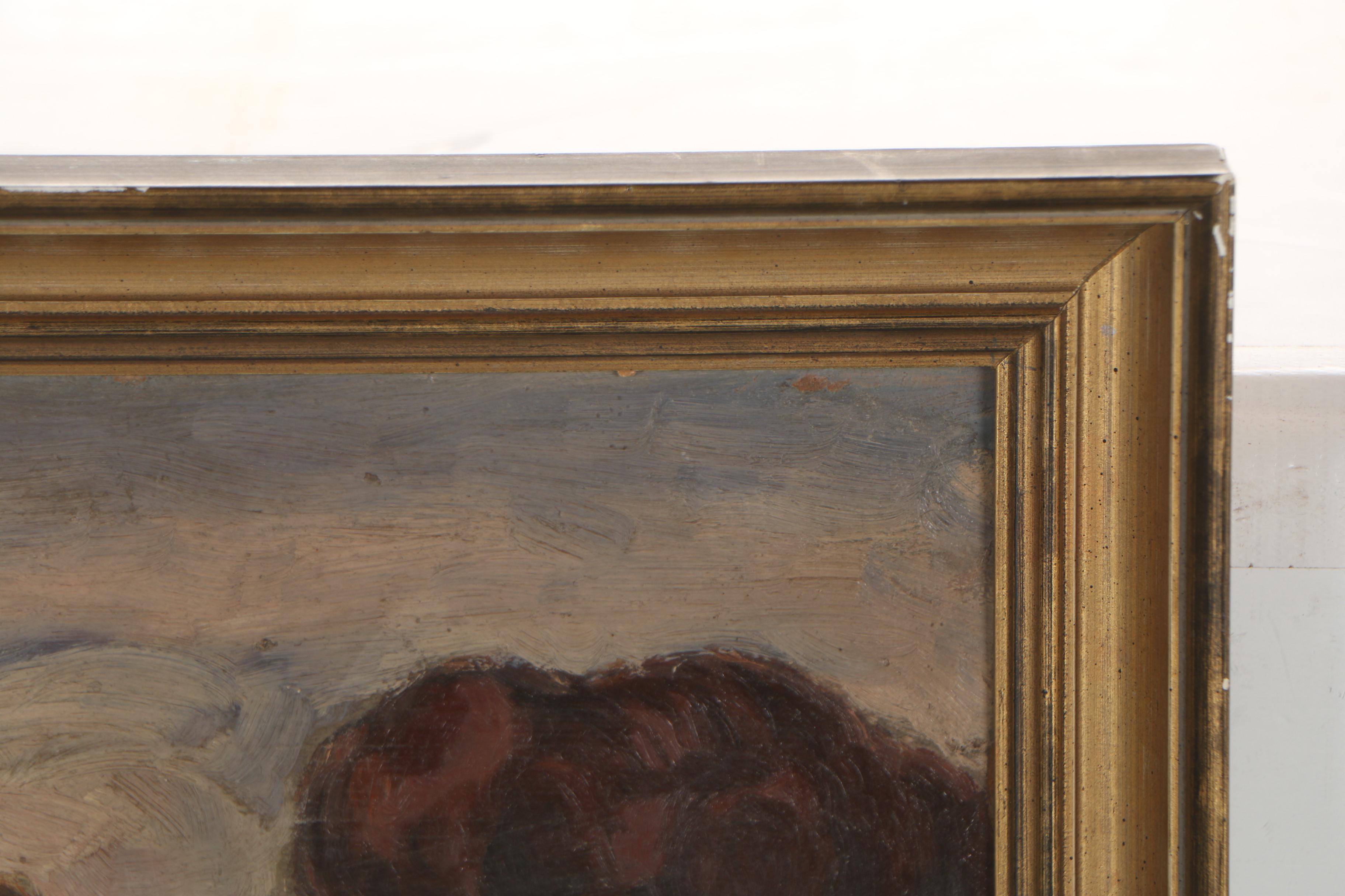 Munich School Copy Oil Painting after Ludwig Von Zumbusch "Schmetterlinge"