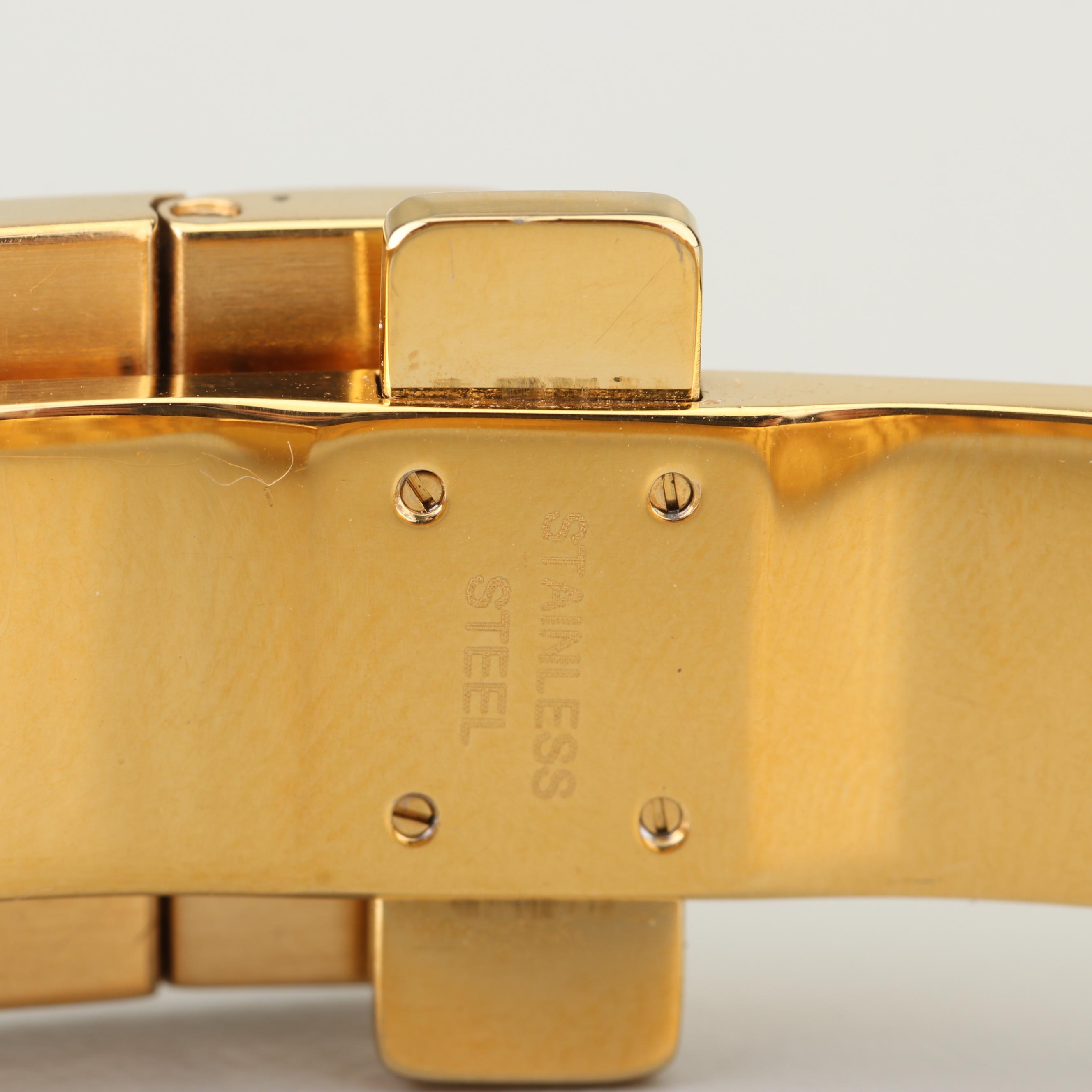 Movado Sports Edition Gold Tone Stainless Steel and Diamond Watch