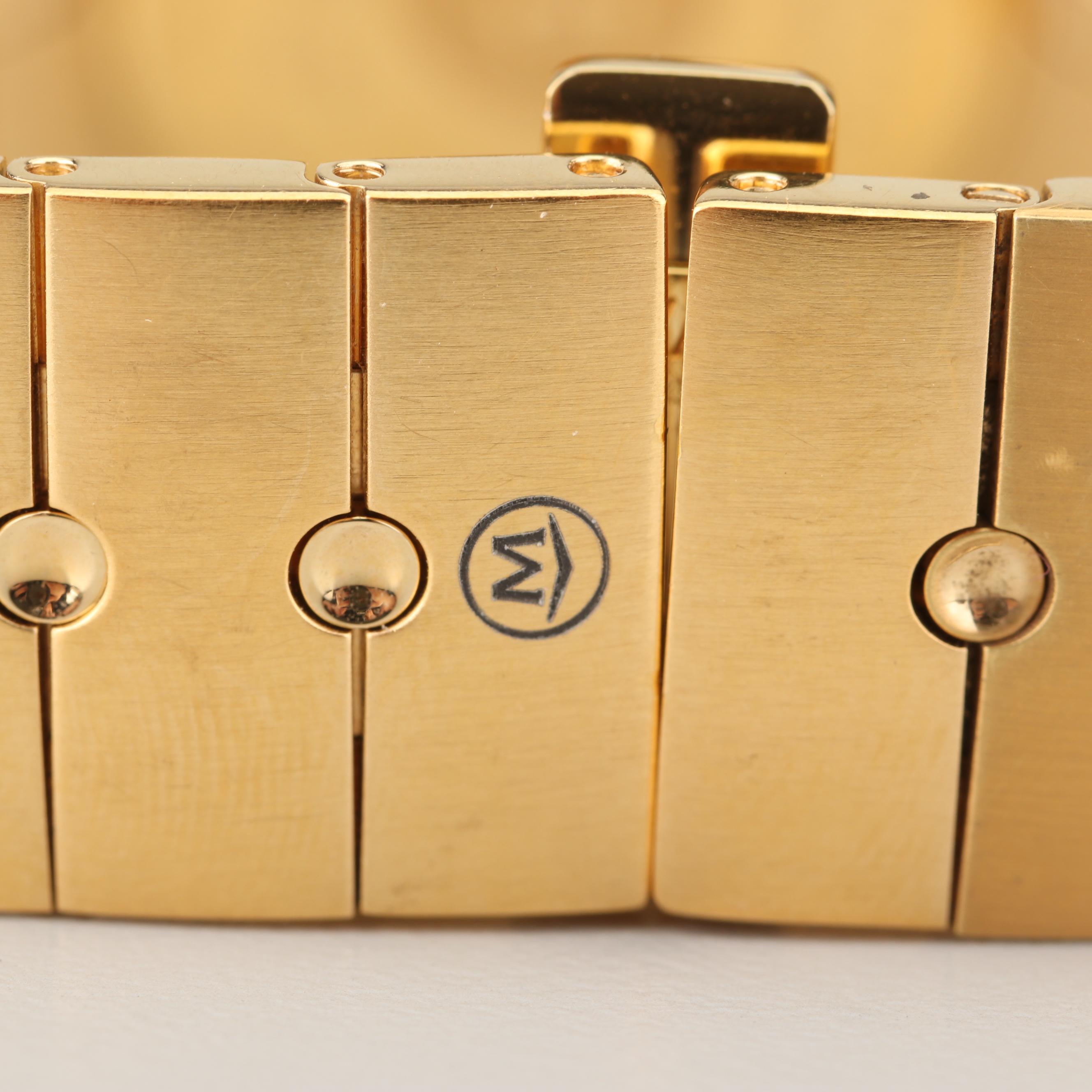 Movado Sports Edition Gold Tone Stainless Steel and Diamond Watch