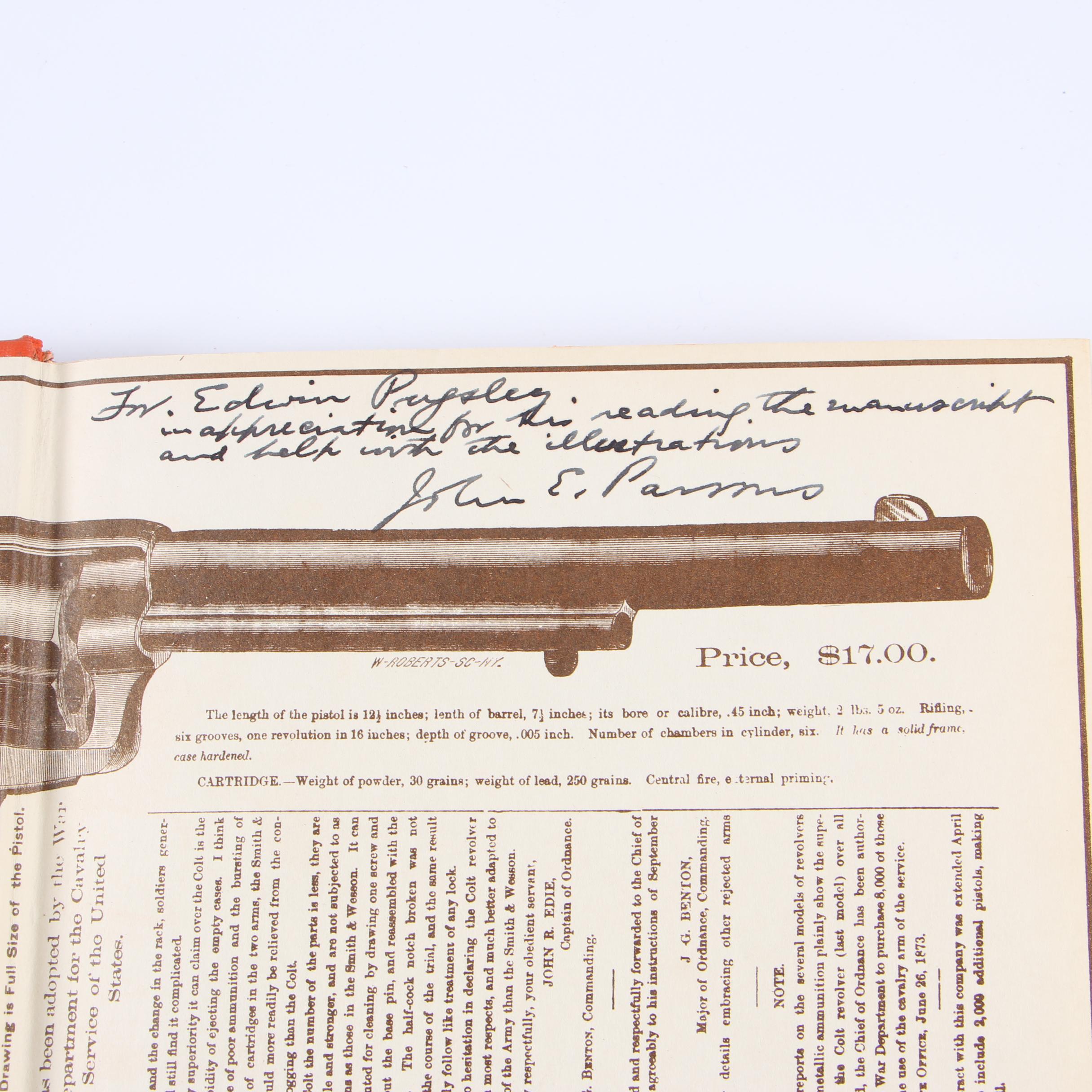 Signed "The Peacemaker and Its Rivals" by John E. Parsons, 1950
