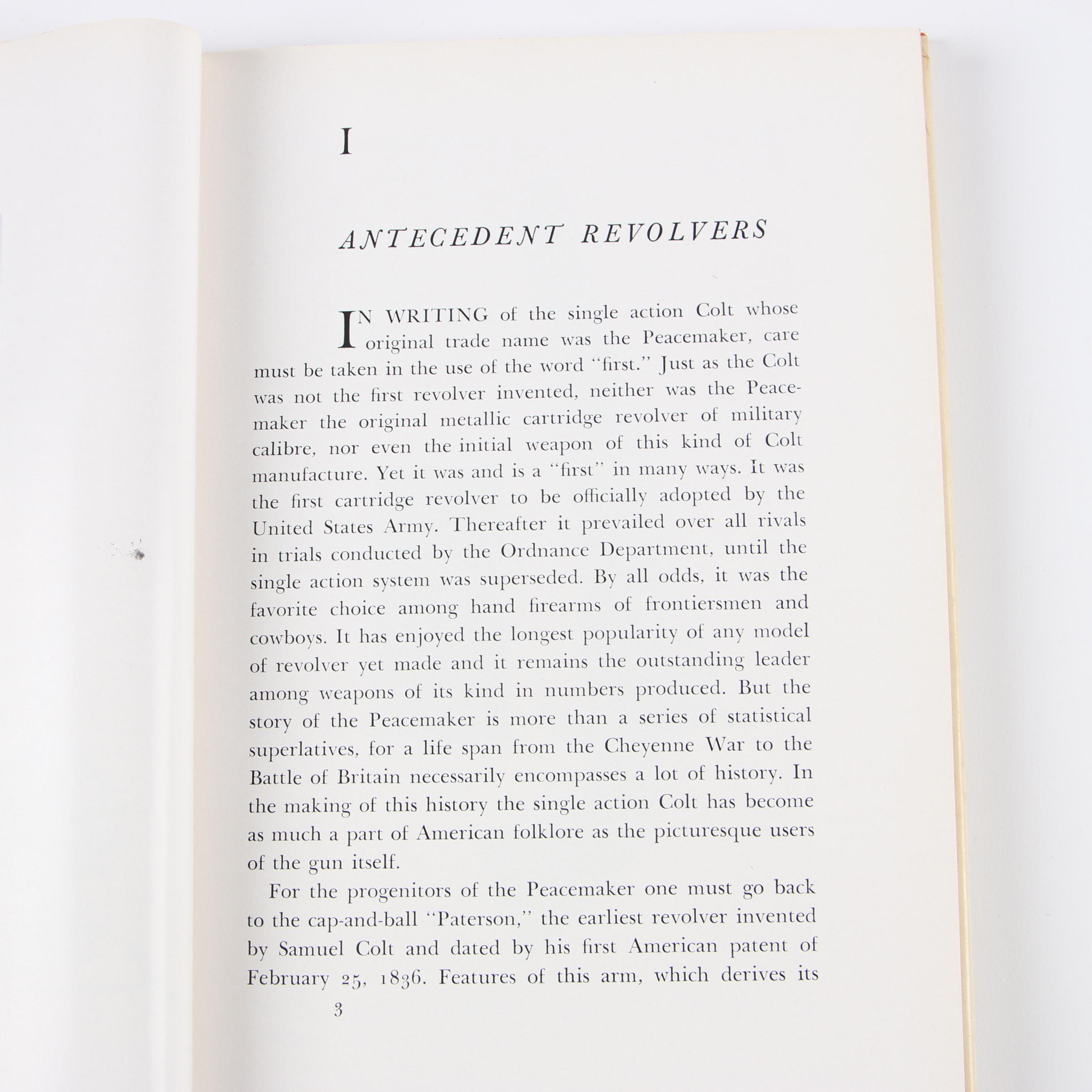 Signed "The Peacemaker and Its Rivals" by John E. Parsons, 1950