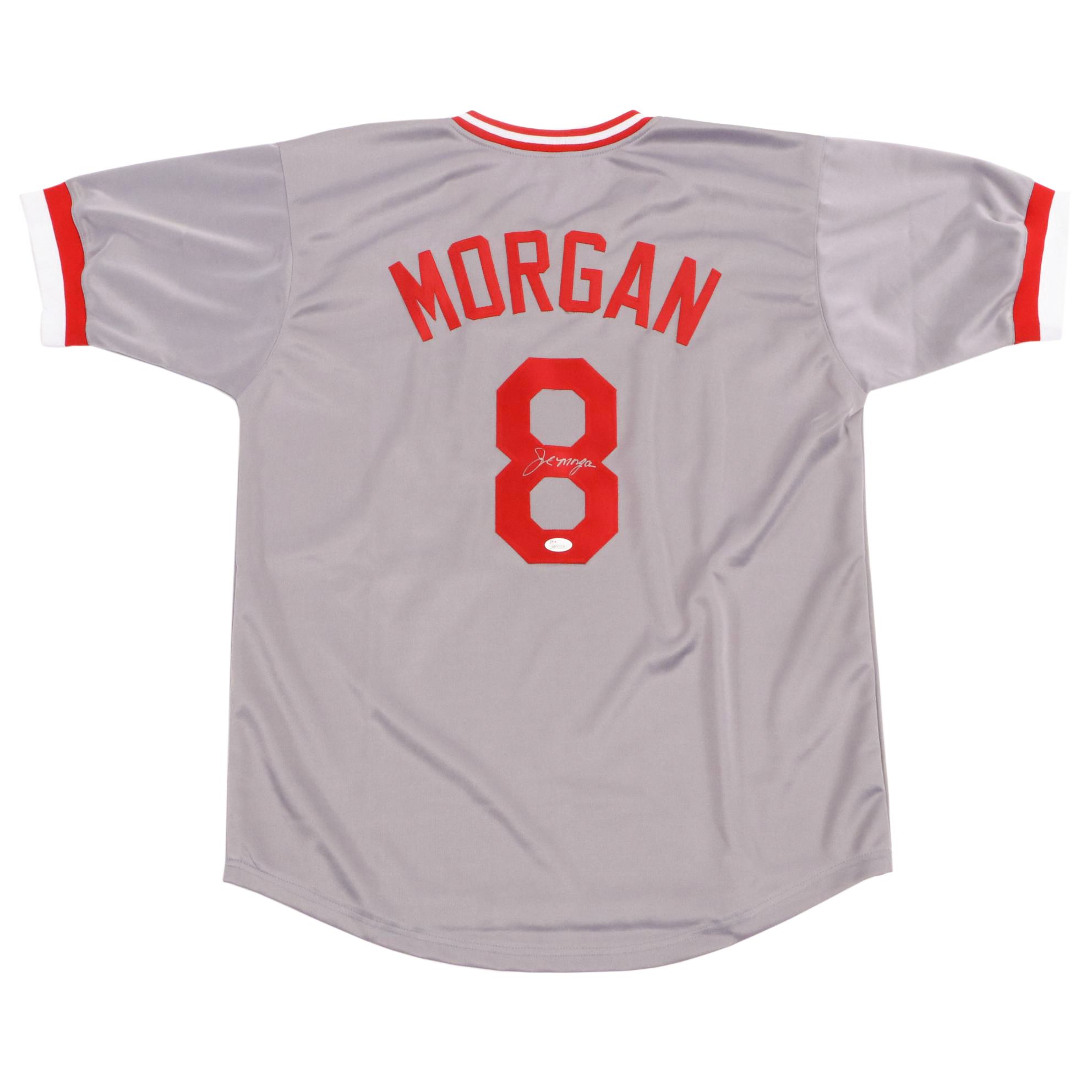 (HOF) Joe Morgan Signed Cincinnati Reds Baseball Jersey JSA COA