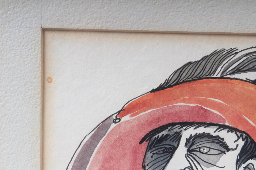 Hugh Bailey Watercolor and Ink "Fine Feathered Friend"