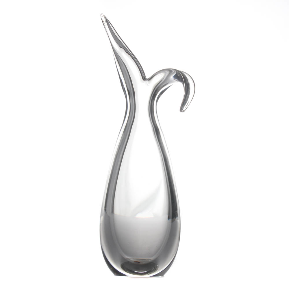 Steuben Glass "Vase with Sheared Rim" Designed by George Thompson