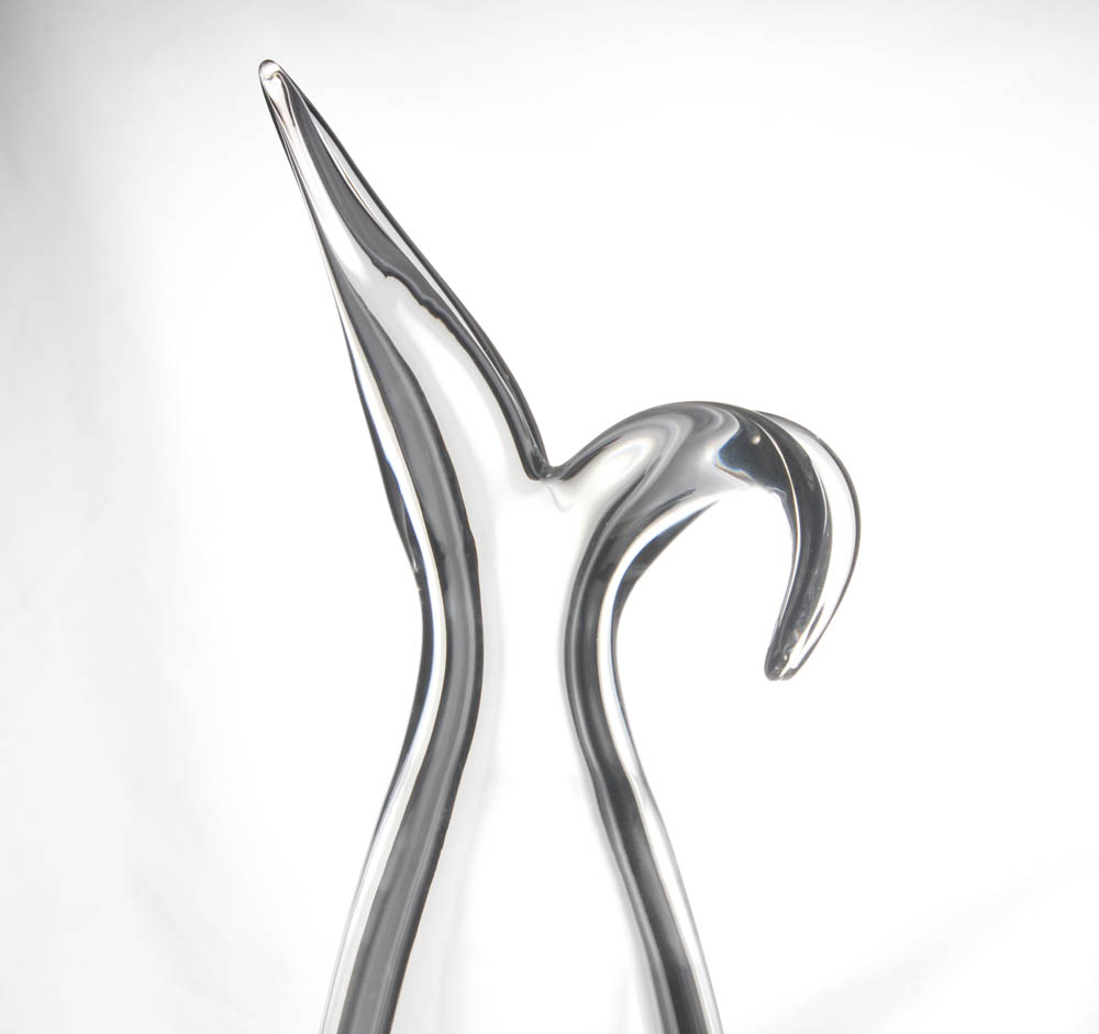 Steuben Glass "Vase with Sheared Rim" Designed by George Thompson