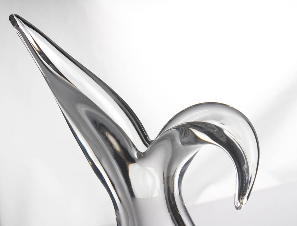 Steuben Glass "Vase with Sheared Rim" Designed by George Thompson