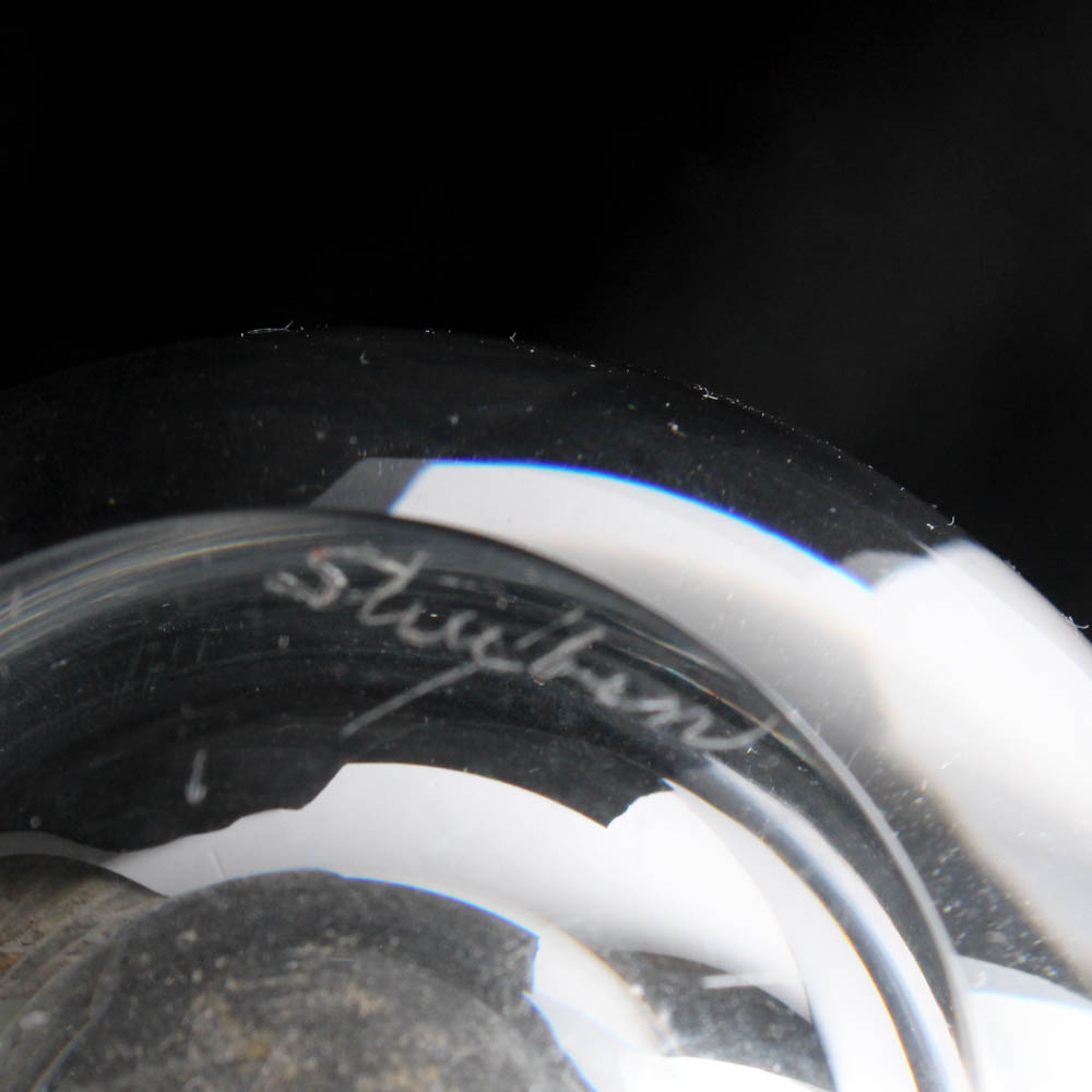 Steuben Glass "Vase with Sheared Rim" Designed by George Thompson