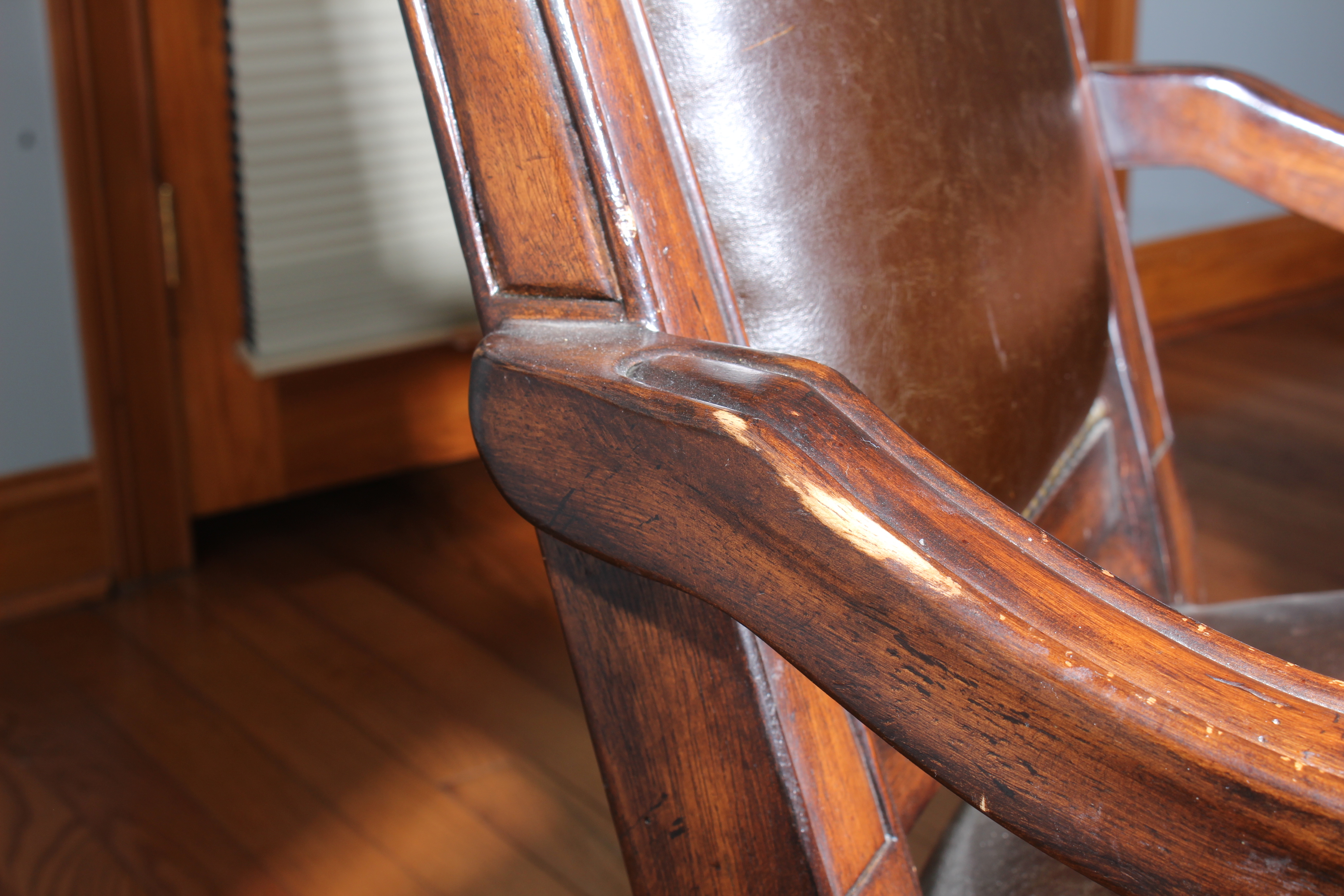 Chippendale Style Desk with Office Chair on Casters by Broyhill, 21st Century