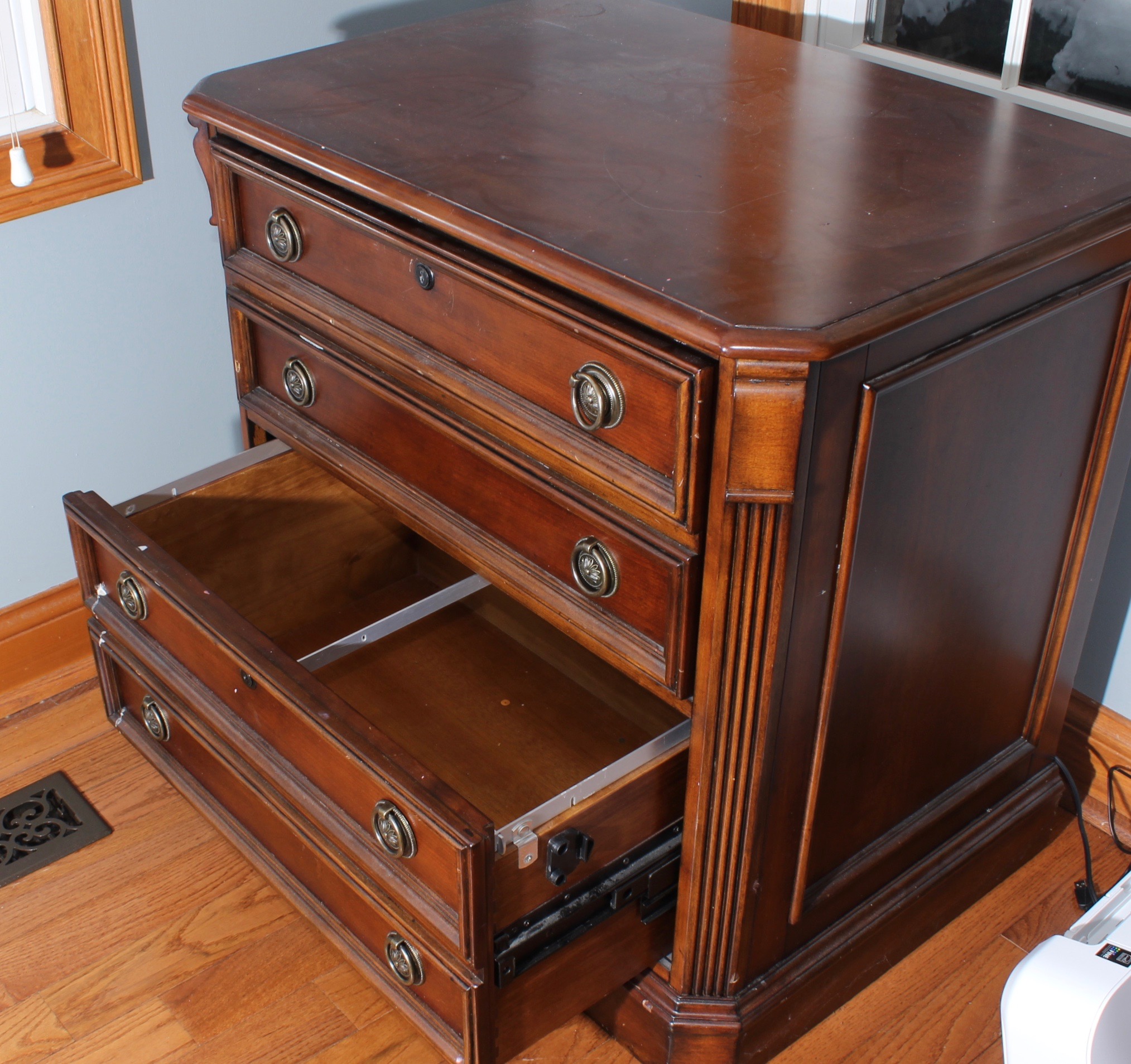 "Brookhaven" Wood Two-Drawer Lateral File Cabinet by Hooker Furniture, 21st C.