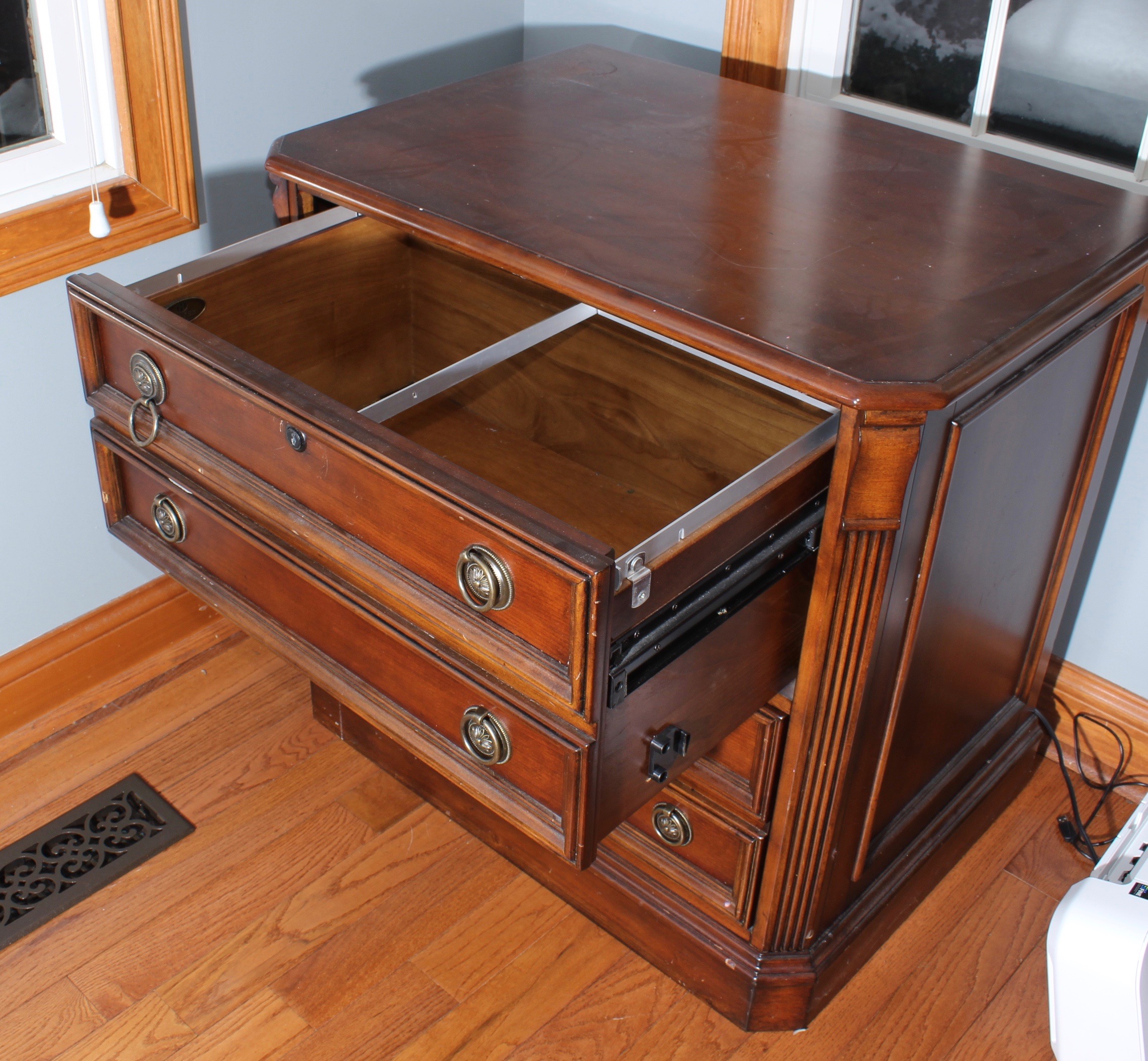 "Brookhaven" Wood Two-Drawer Lateral File Cabinet by Hooker Furniture, 21st C.