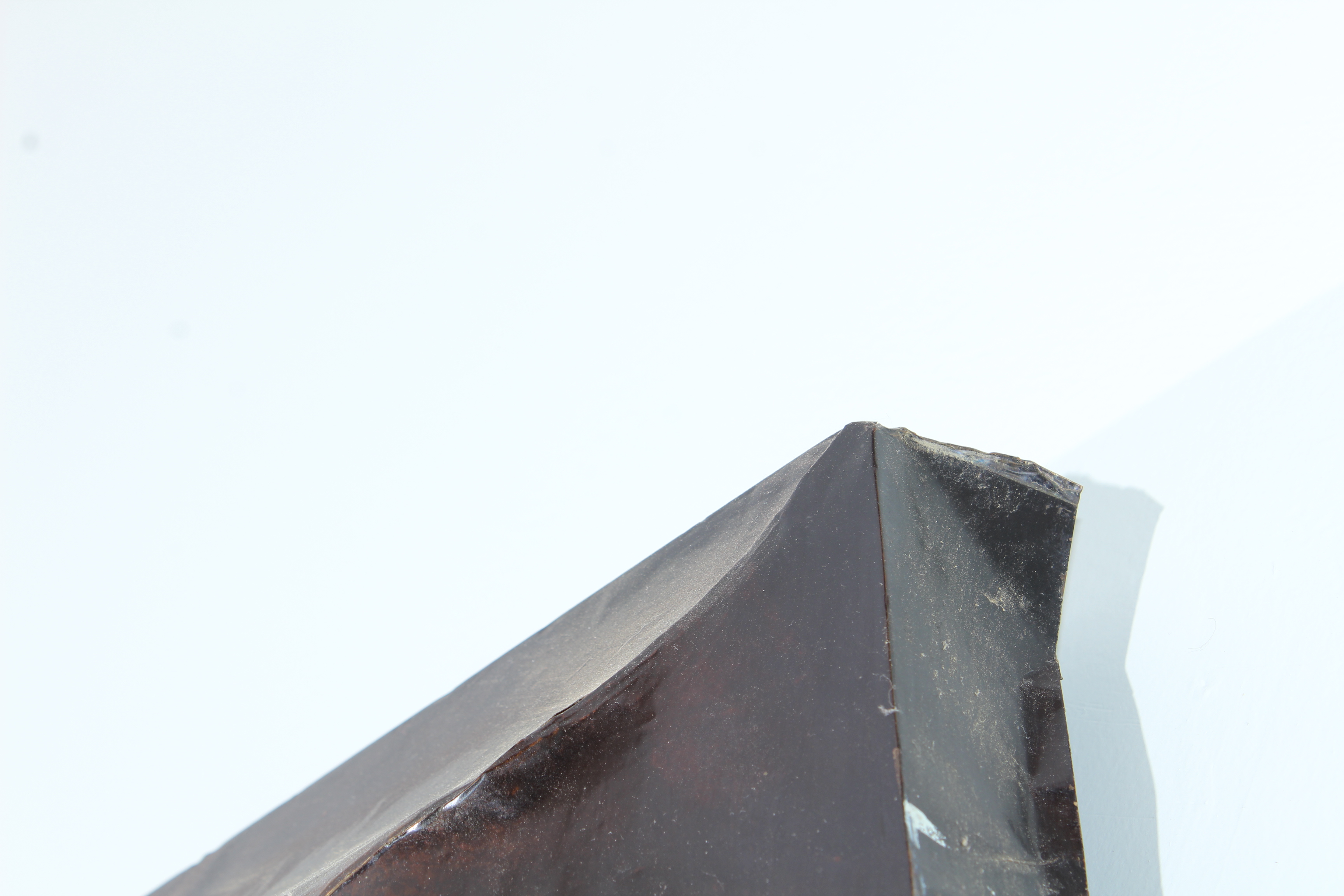 Tin Veneer Framed Beveled Mirror