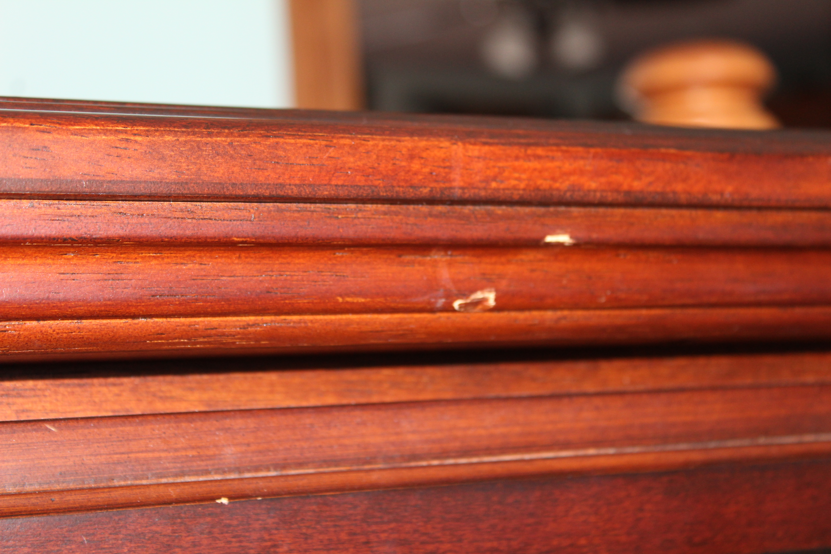 Neoclassical Style Mahogany Veneer and Stone Credenza by Broyhill, 21st Century