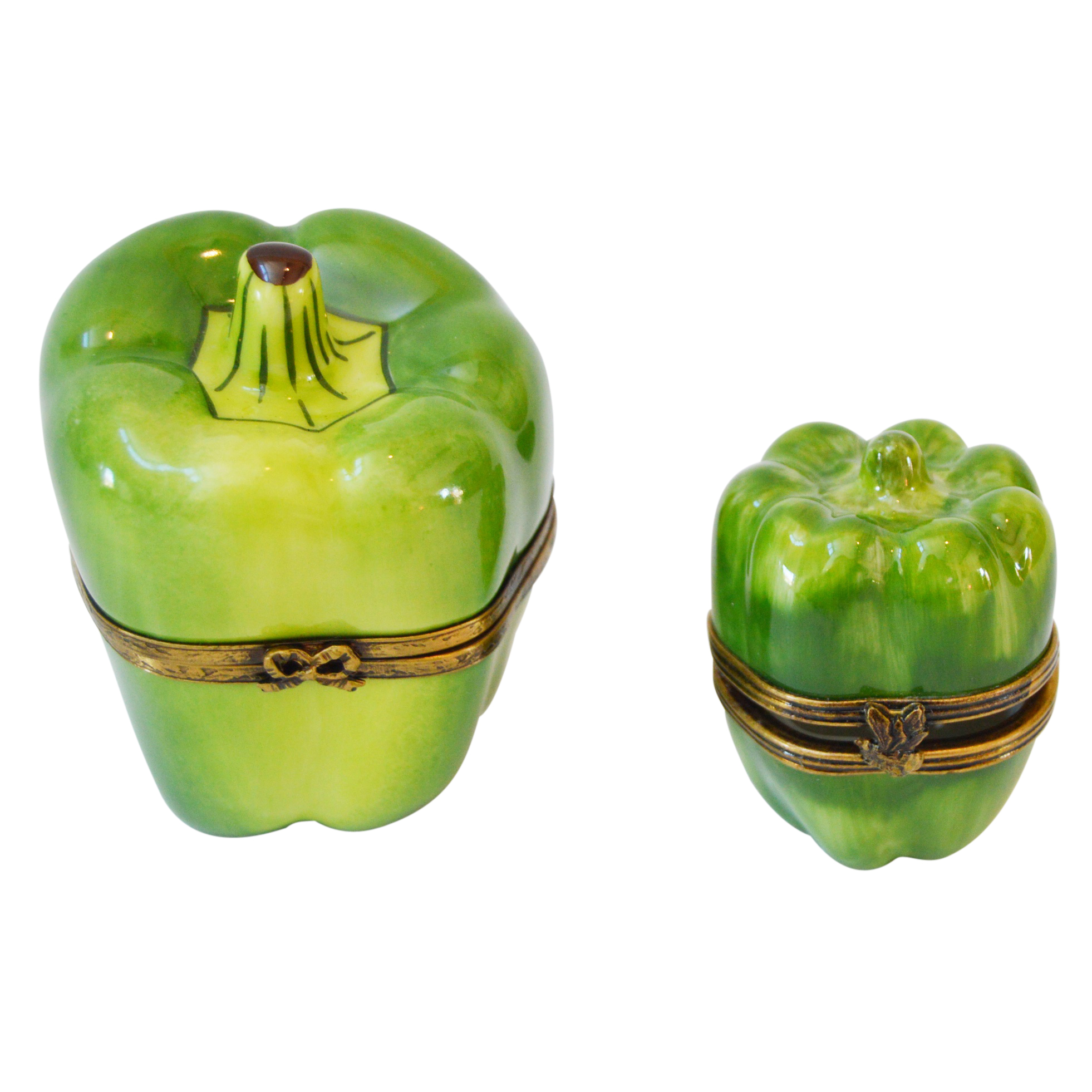 Limoges Peint Main Porcelain Trinket Boxes