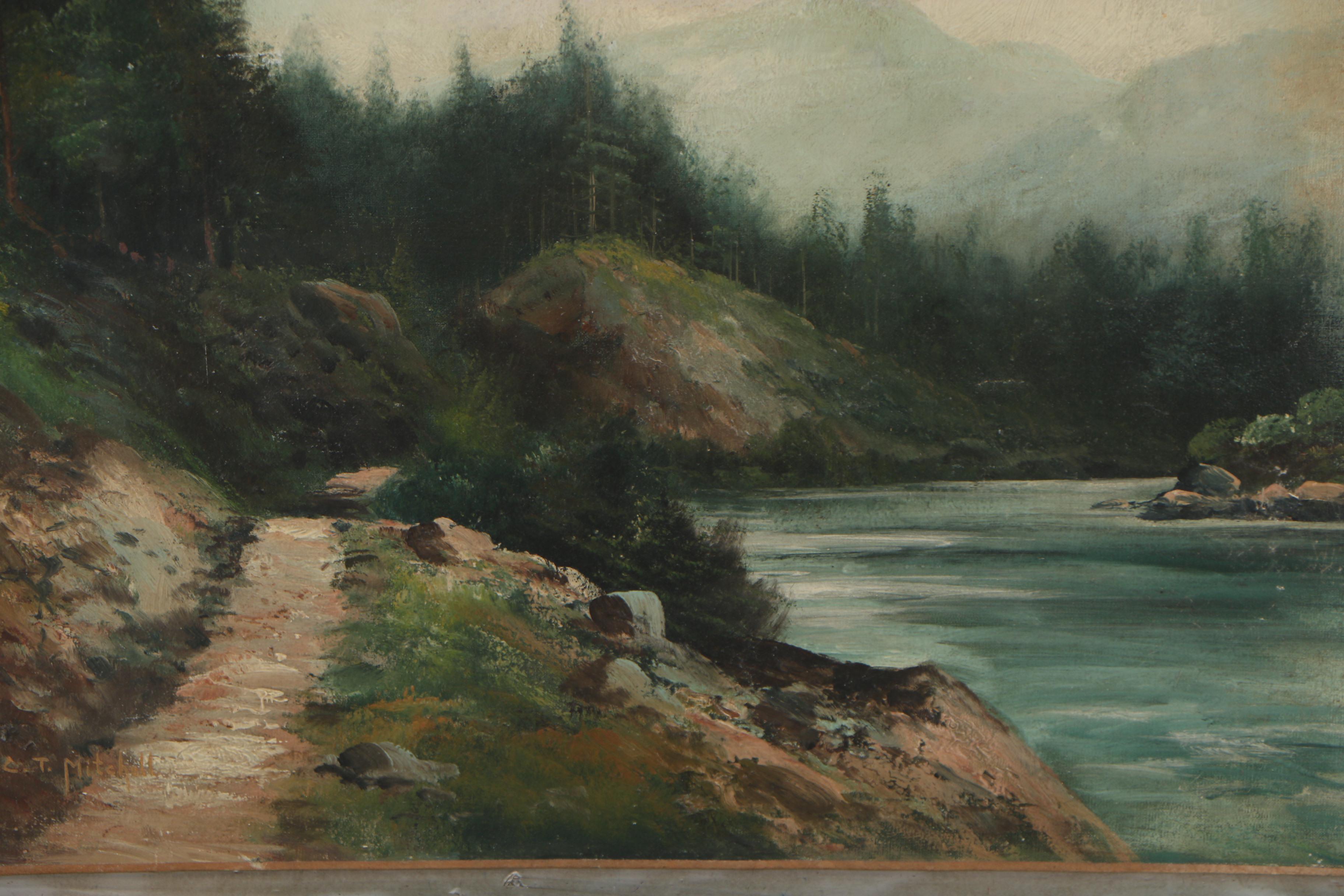 C.T. Mitchell Landscape Oil Painting