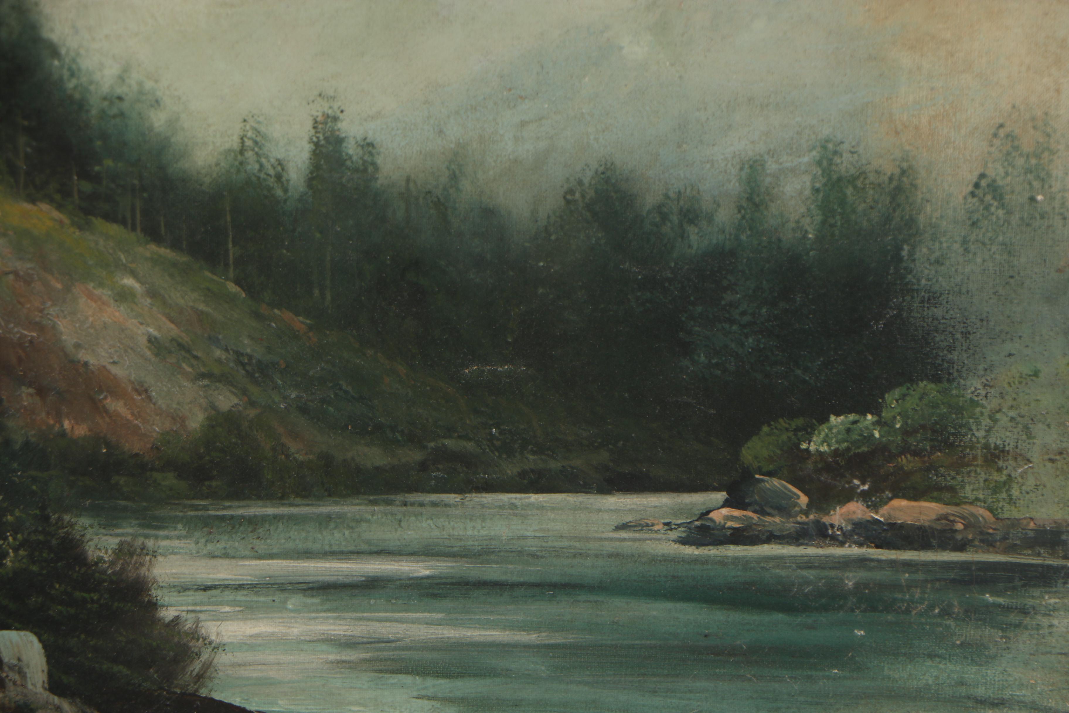 C.T. Mitchell Landscape Oil Painting