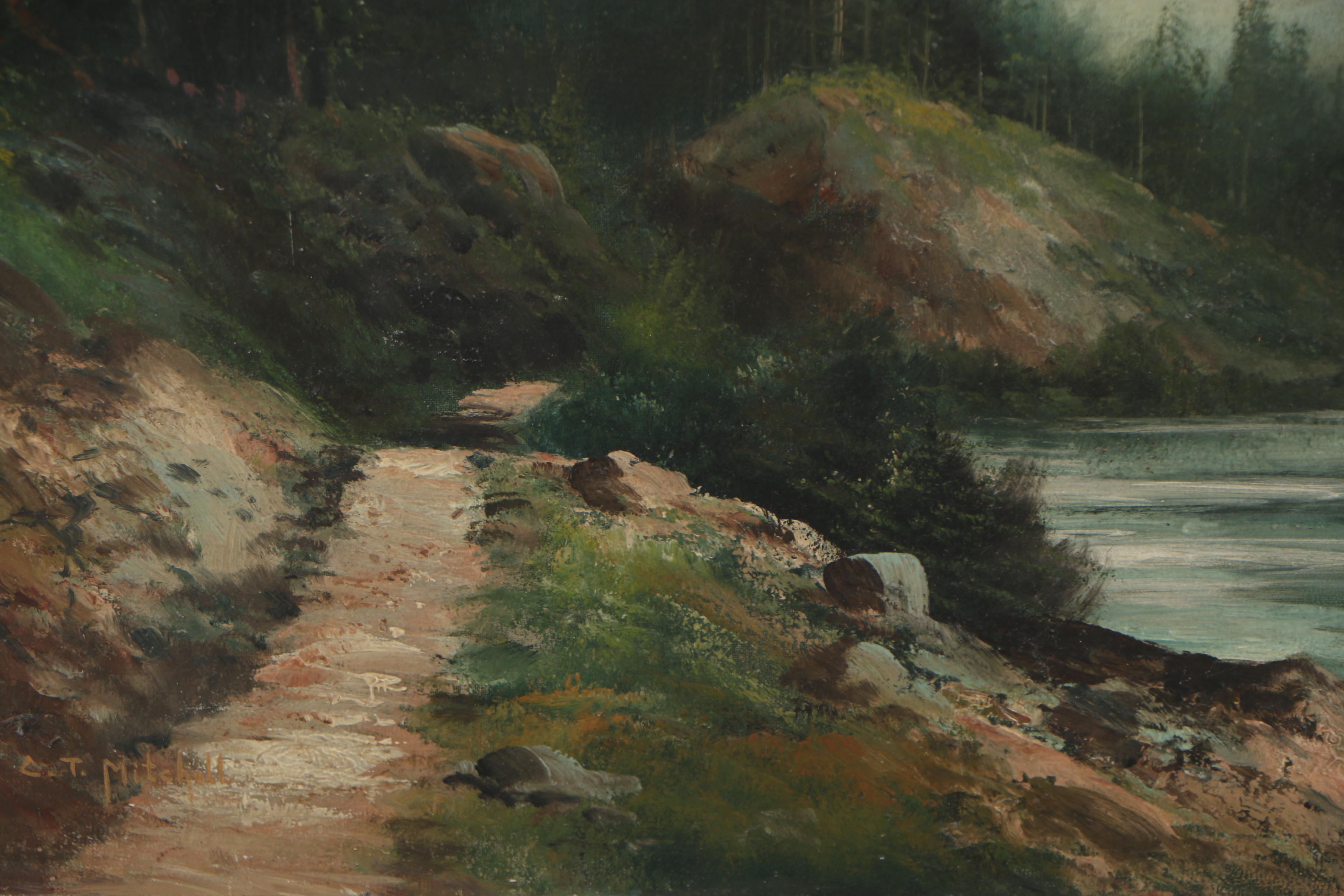 C.T. Mitchell Landscape Oil Painting