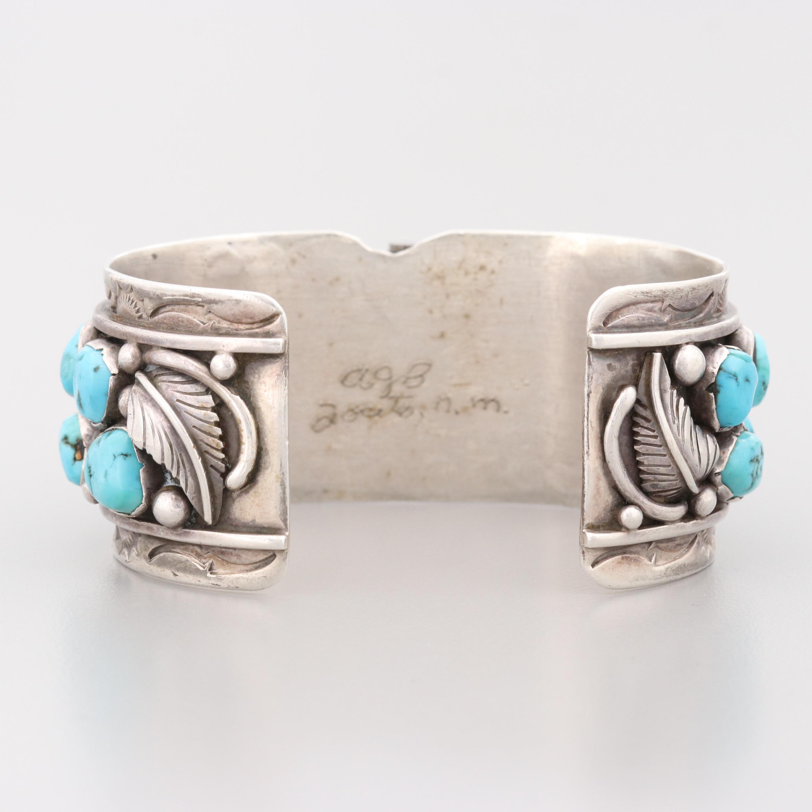 Lorus Sterling Silver and Turquoise Quartz Watch