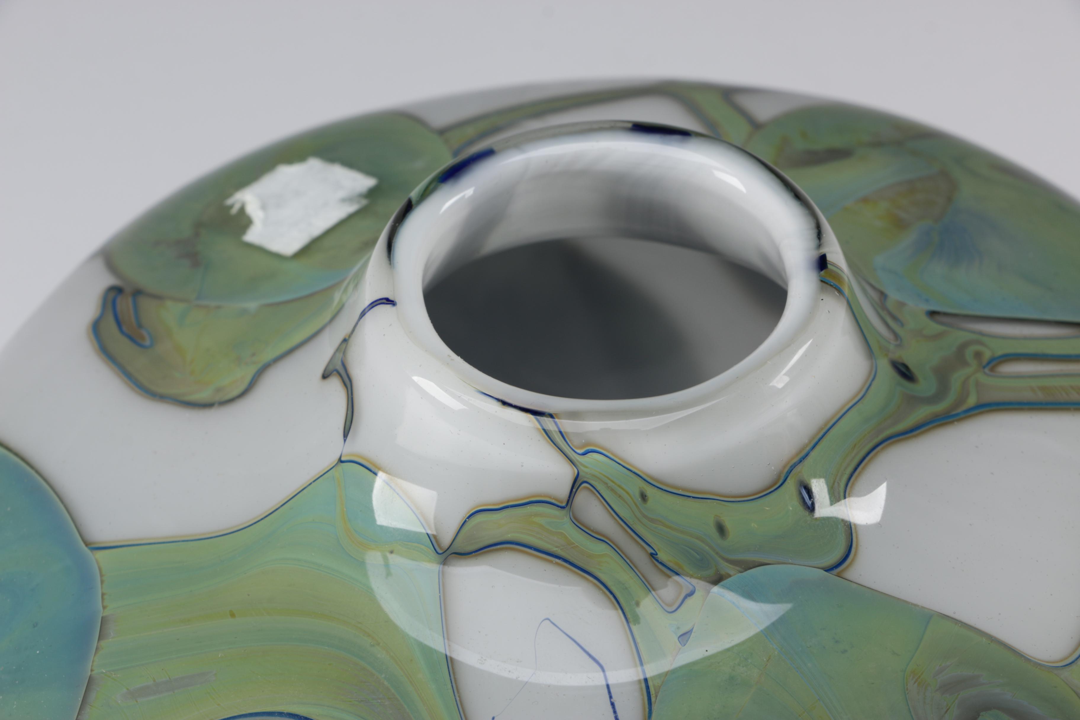 John Byron Art Glass Vase, 1978