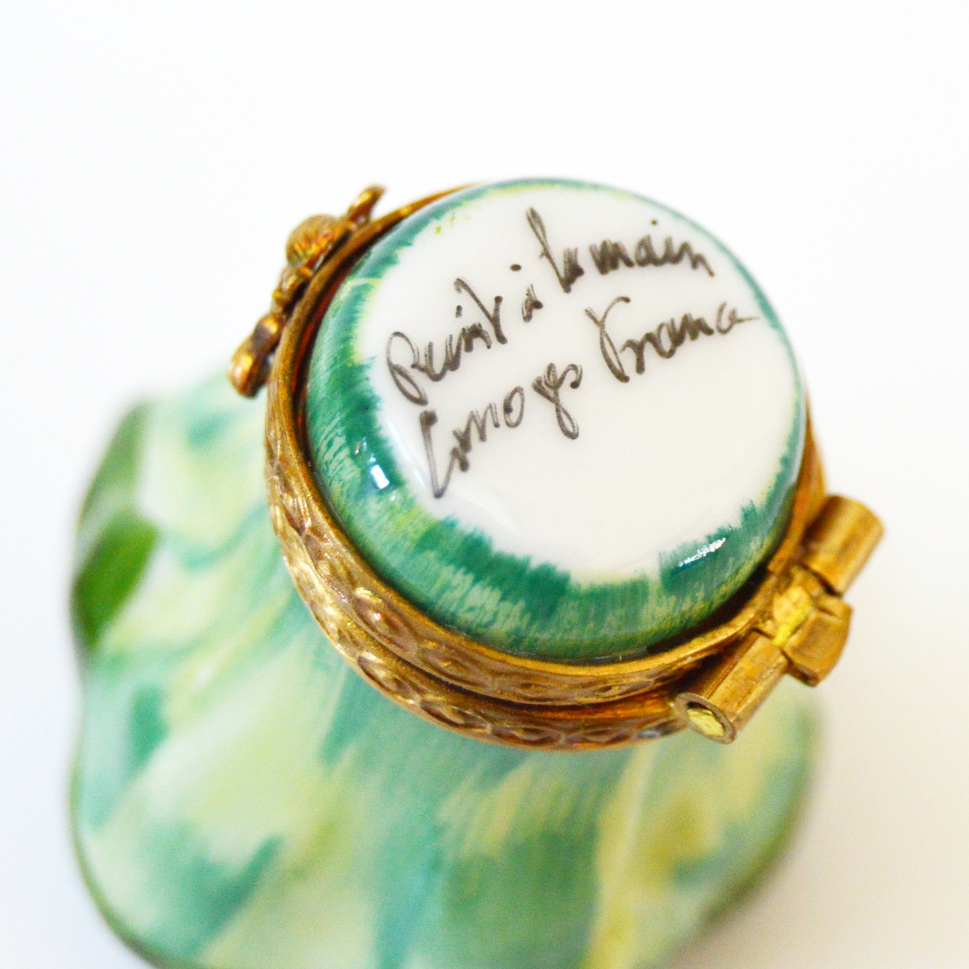 Limoges Peint Main Porcelain Trinket Boxes