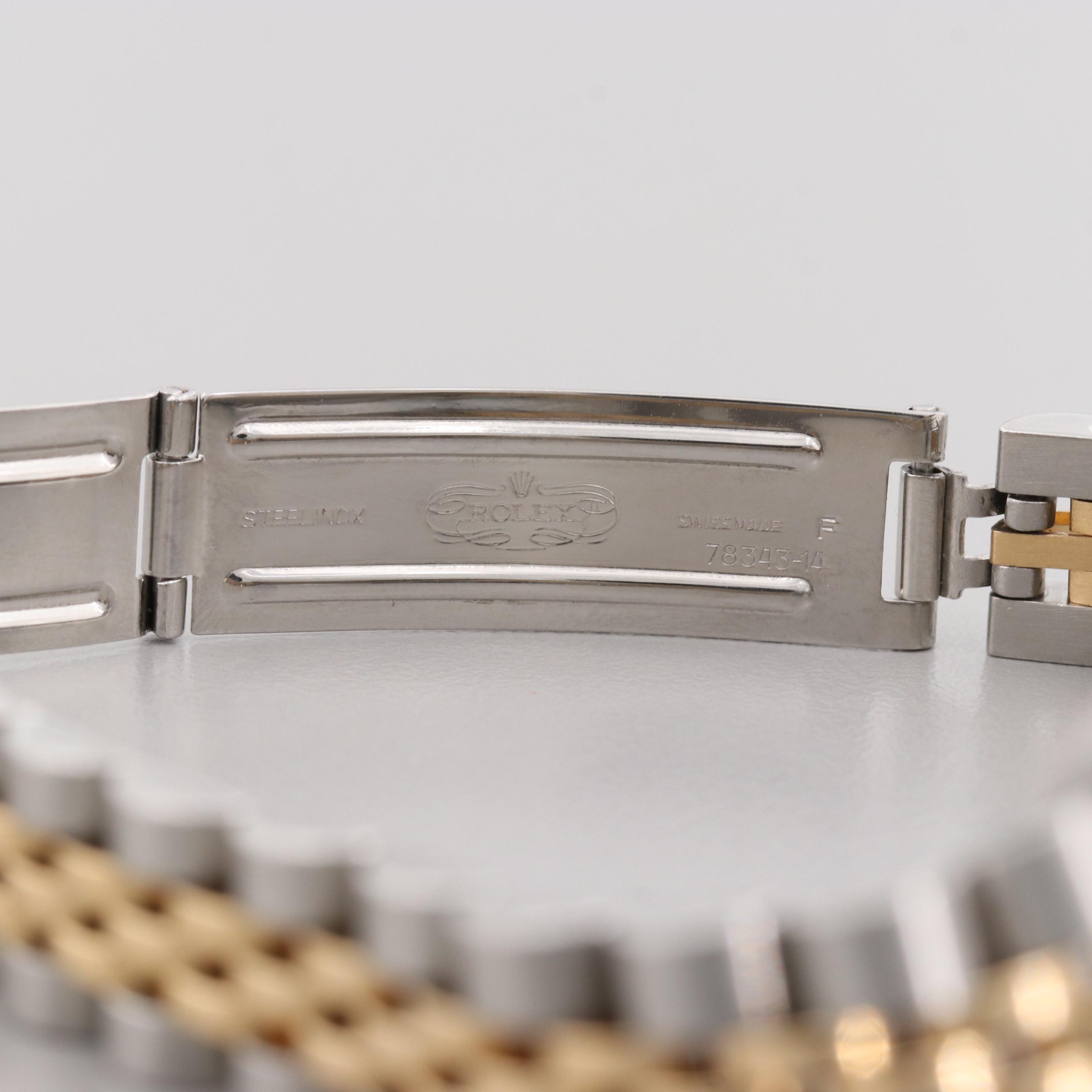 Rolex Datejust 18K Yellow Gold and Stainless Steel 1.28 CTW Diamond Watch