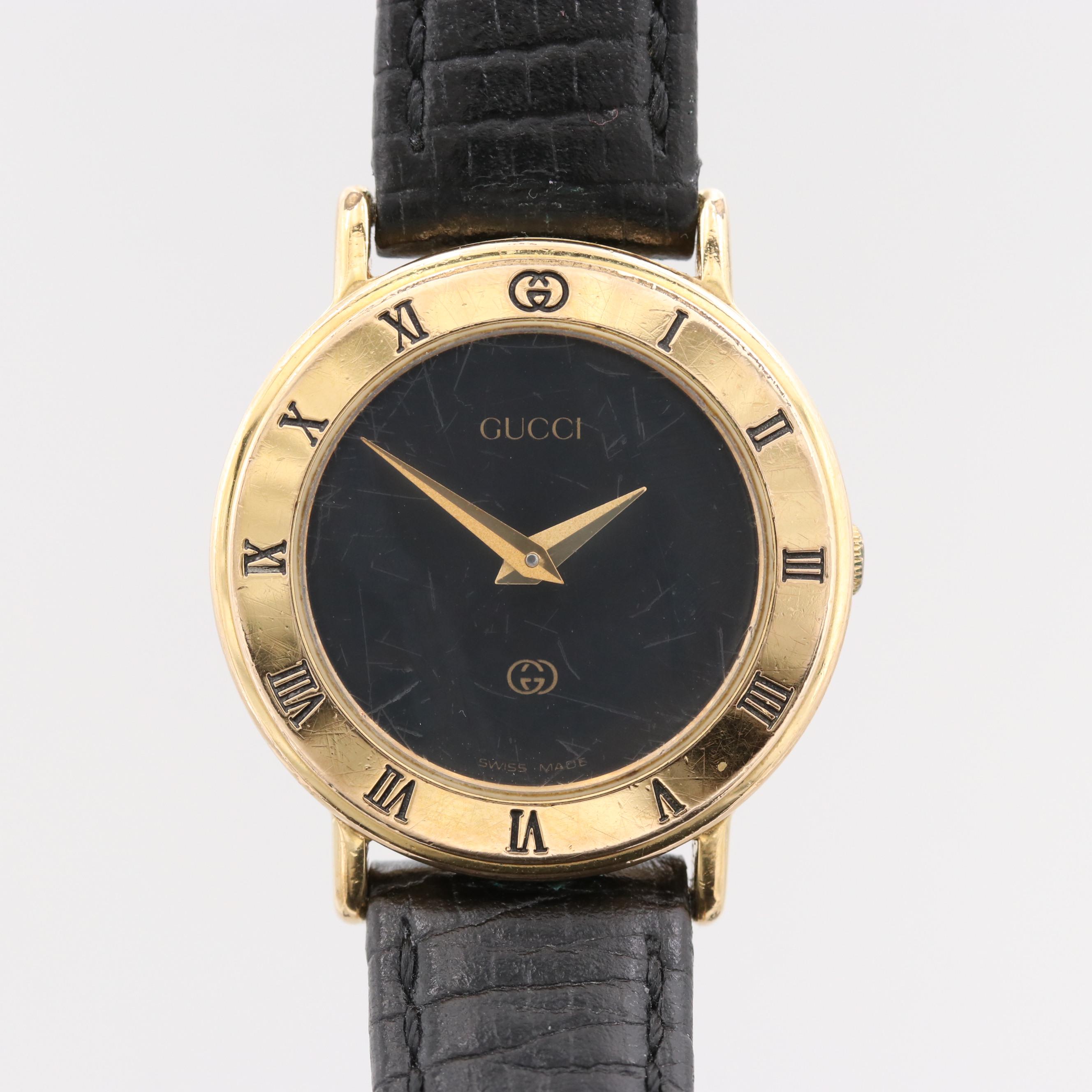Gucci 300L Gold Tone Quartz Watch