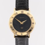 Gucci 300L Gold Tone Quartz Wristwatch