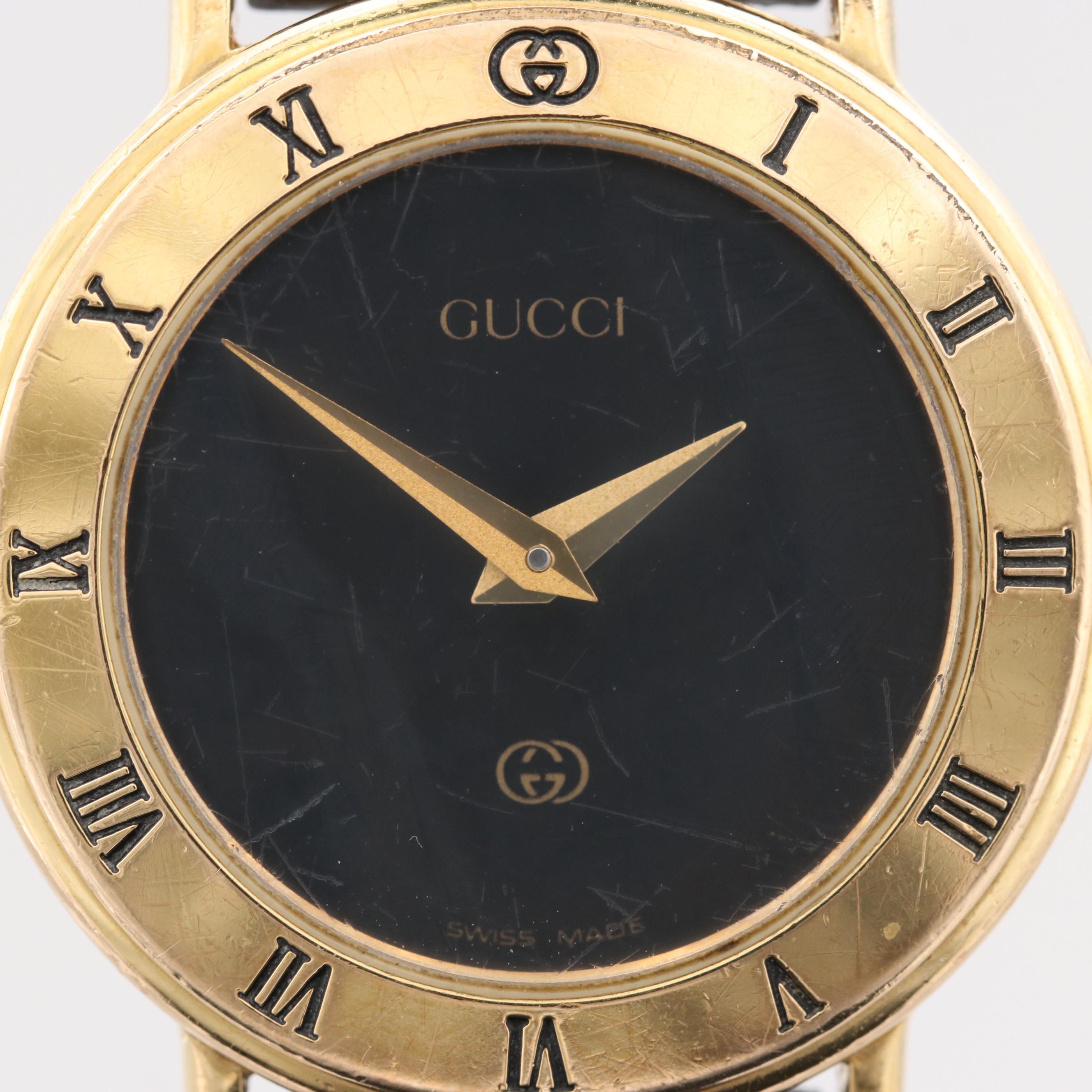 Gucci 300L Gold Tone Quartz Watch