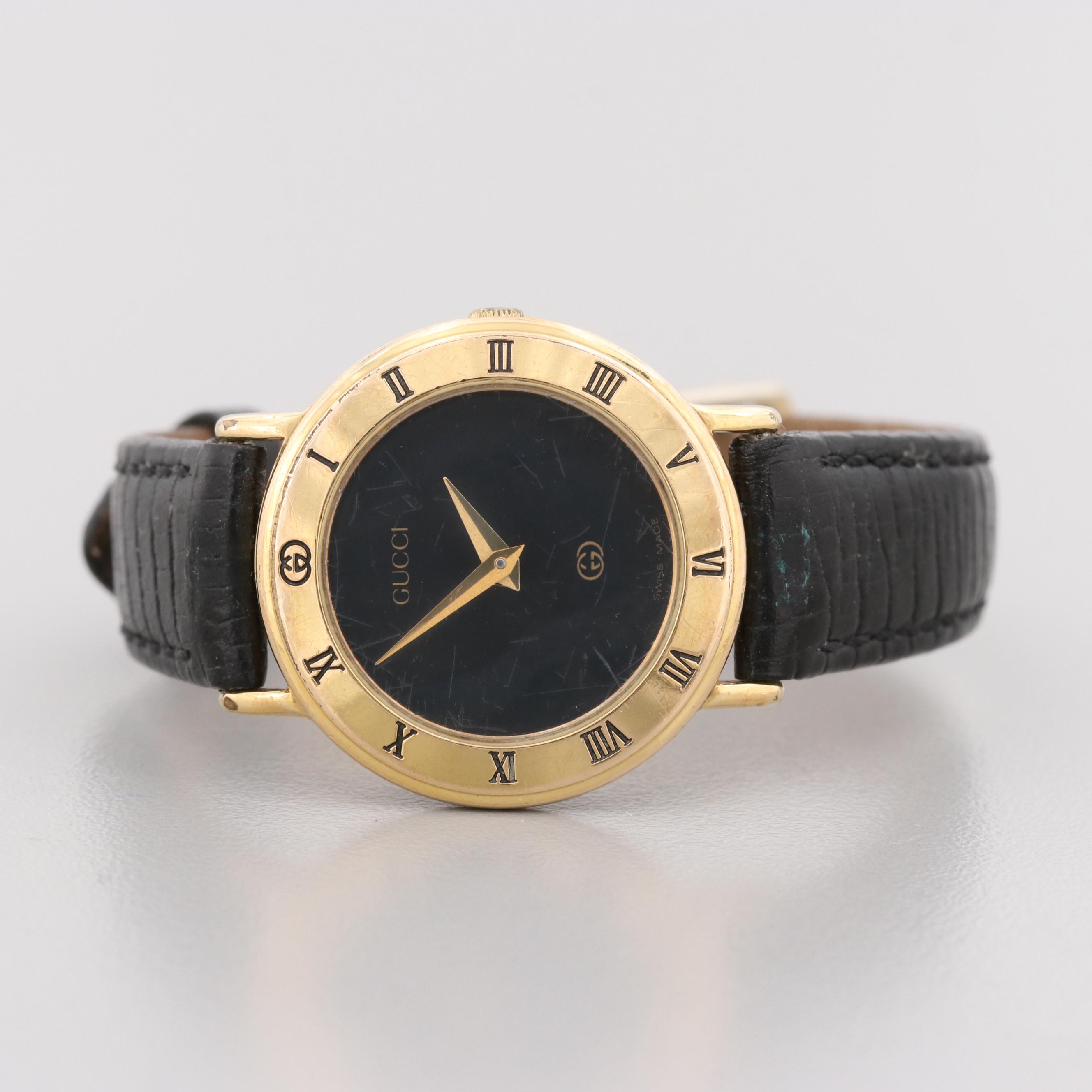 Gucci 300L Gold Tone Quartz Watch