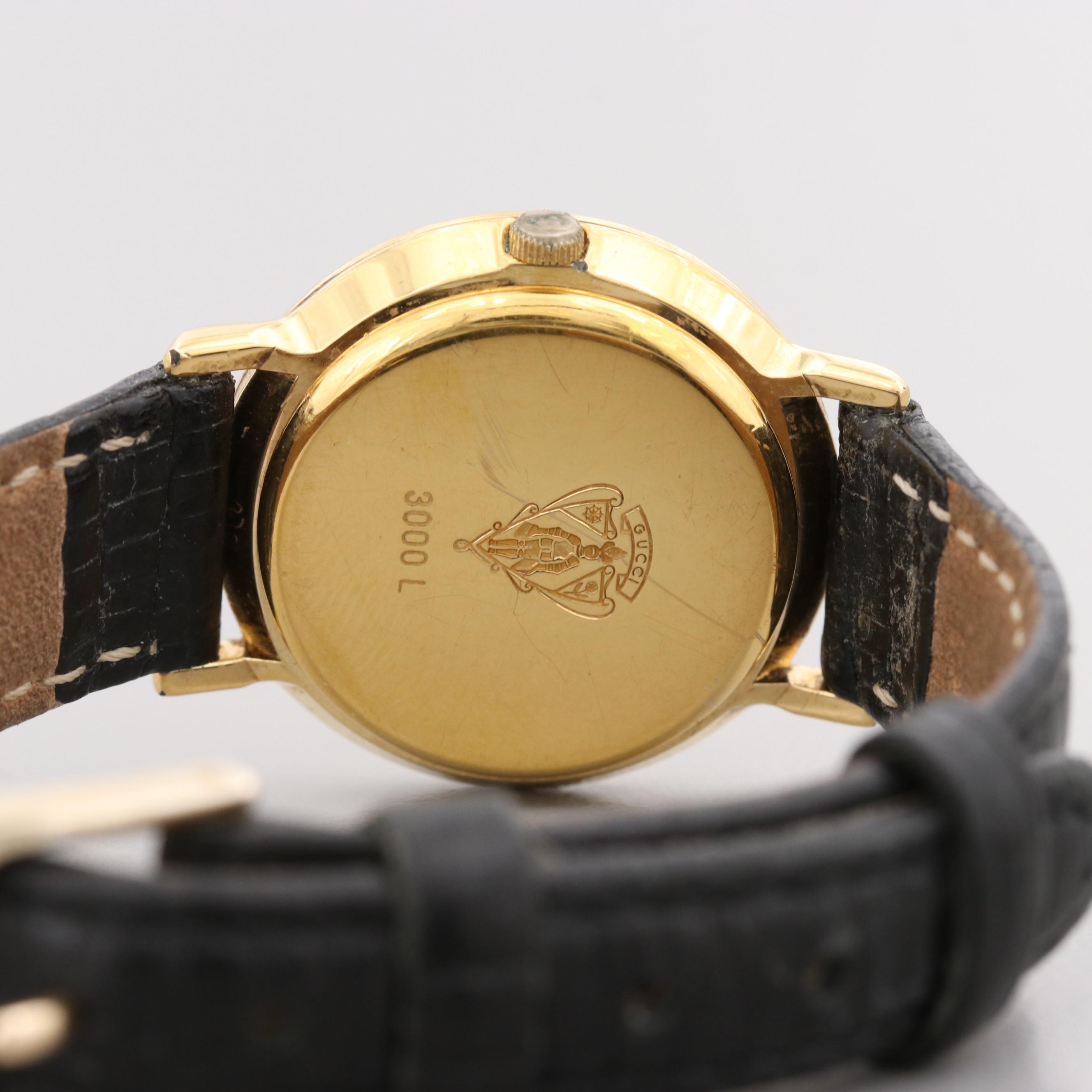 Gucci 300L Gold Tone Quartz Watch